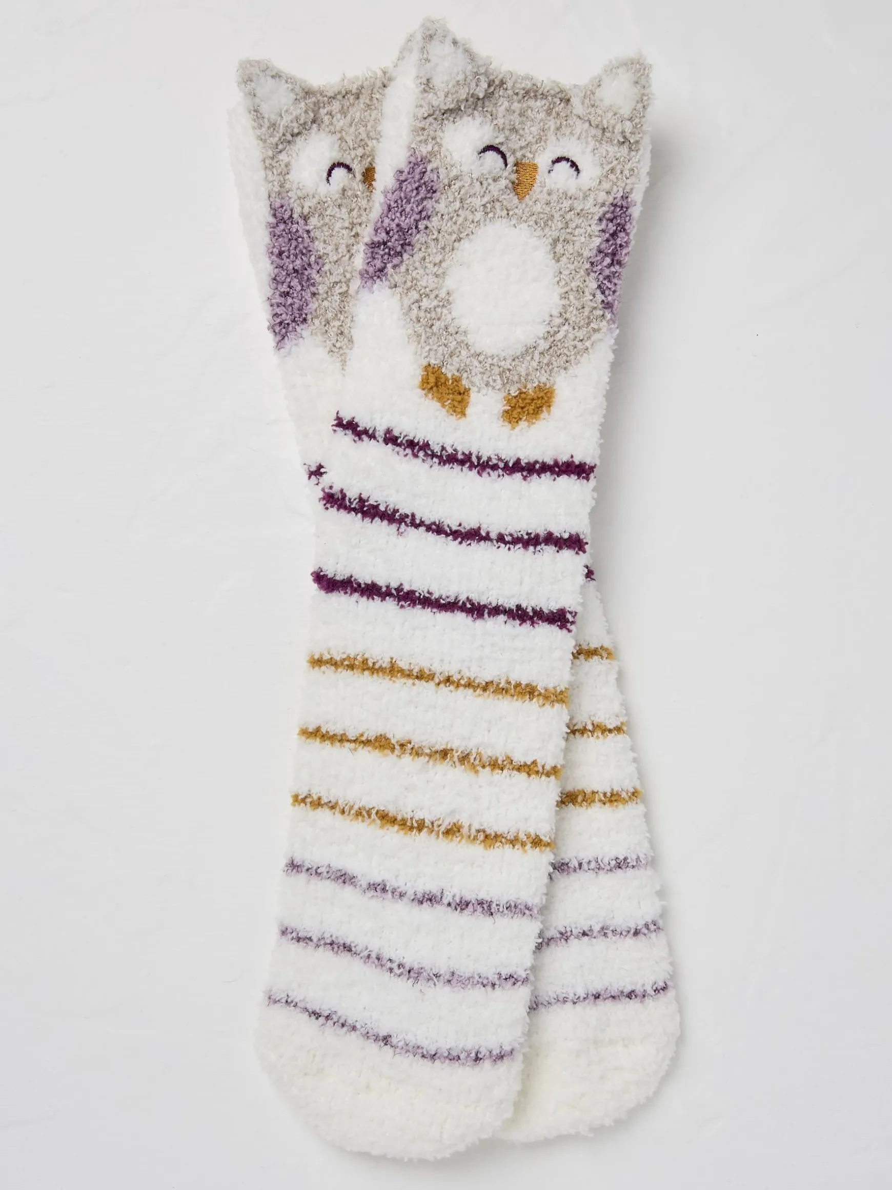 FatFace Cosy Owl Socks Cream Store