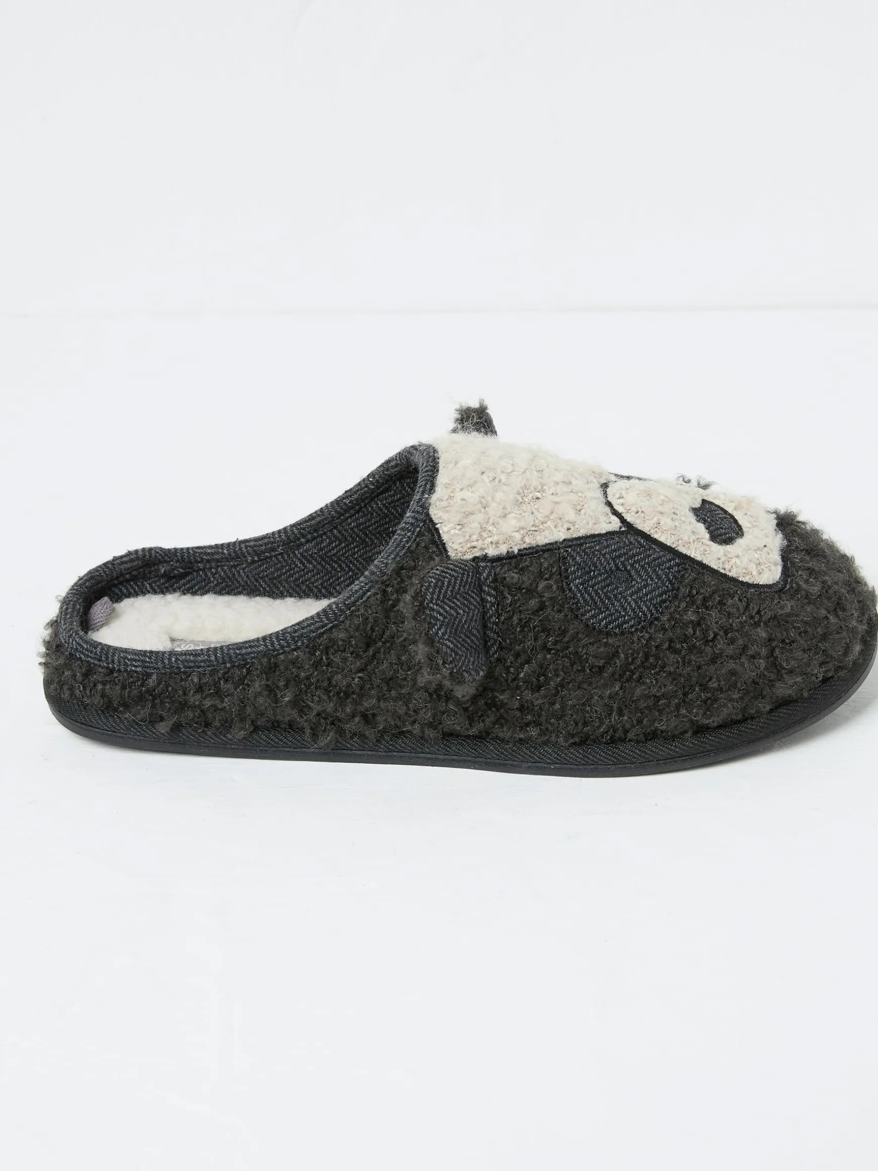 FatFace Cubby Cubby Bear Slippers Dark Grey Cheap