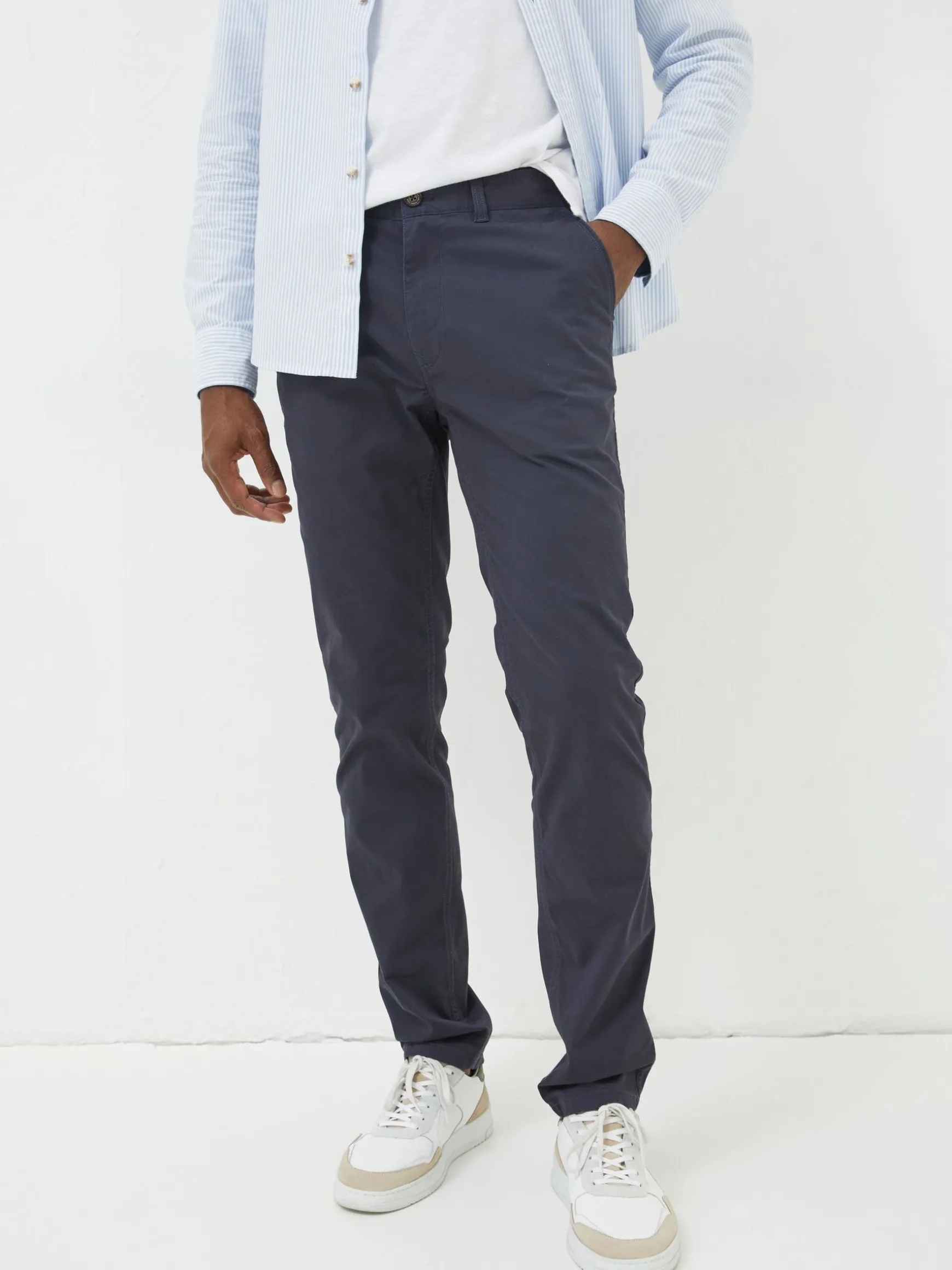 FatFace Slim Heyshott Chinos Dark Blue Discount