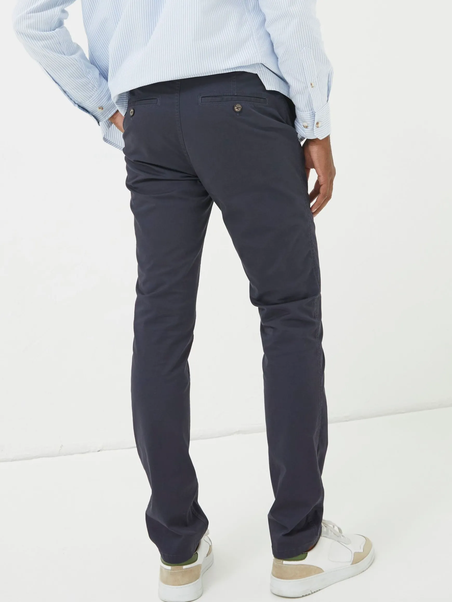 FatFace Slim Heyshott Chinos Dark Blue Discount