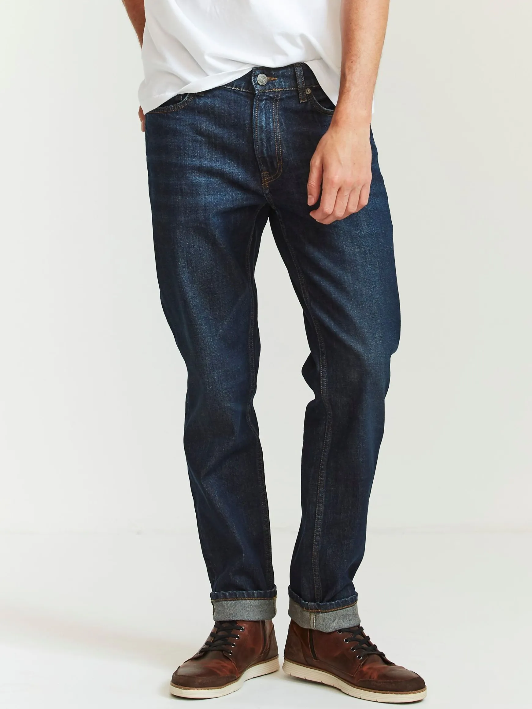 FatFace Denim Slim Jeans Dark Blue Vintage Wash Hot