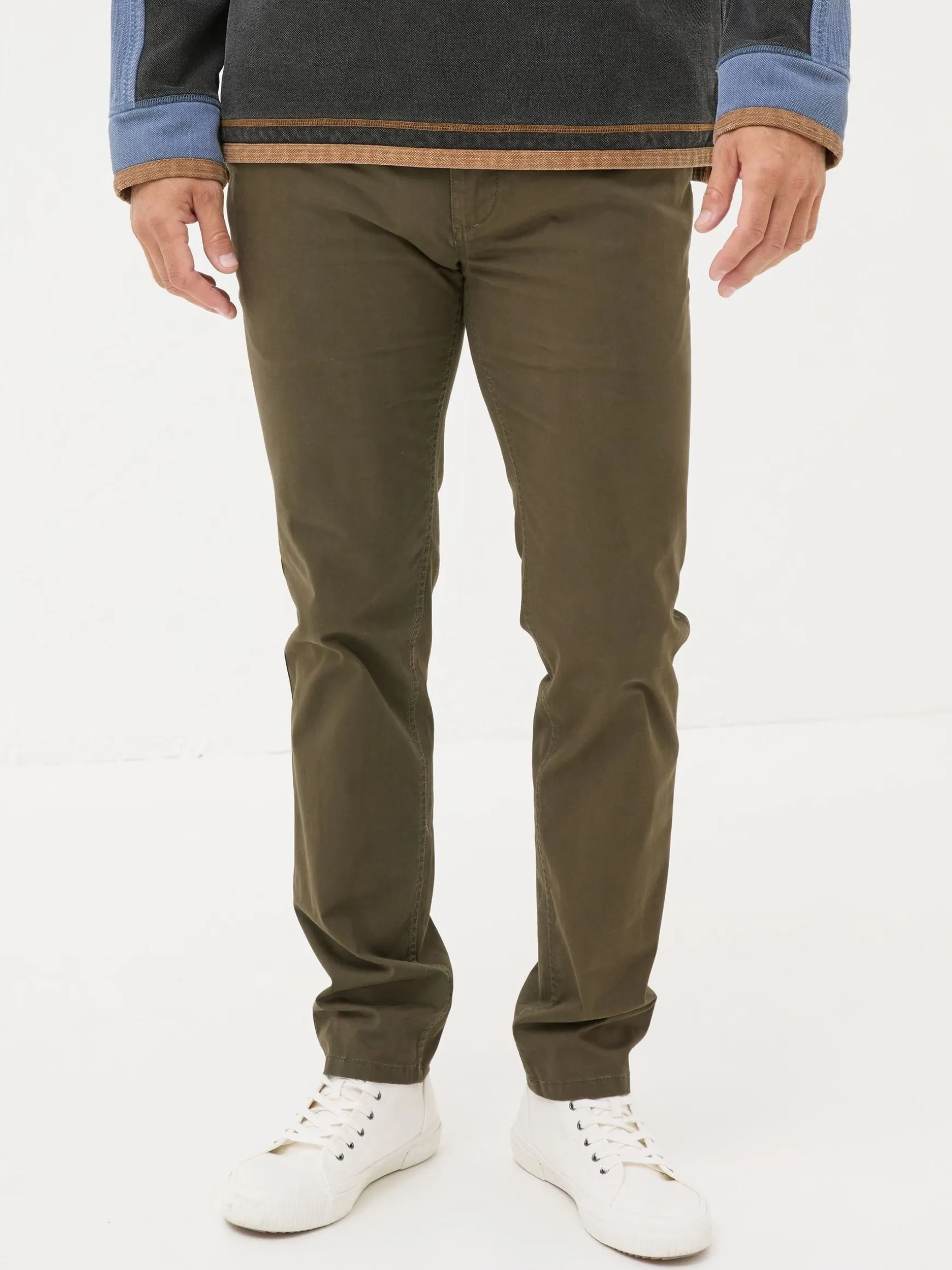 FatFace Slim Heyshott Chinos Dark Green Hot