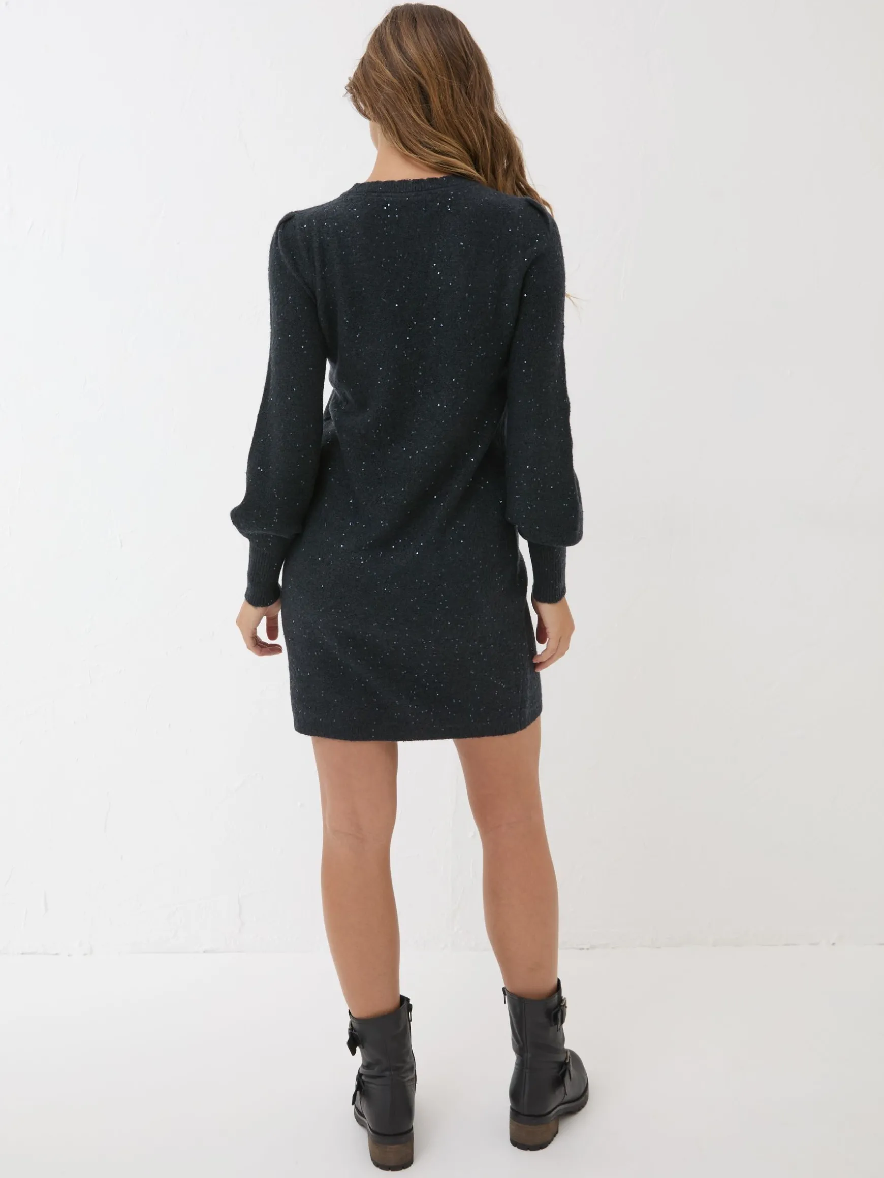 FatFace Eden Knit Dress Dark Navy Best Sale