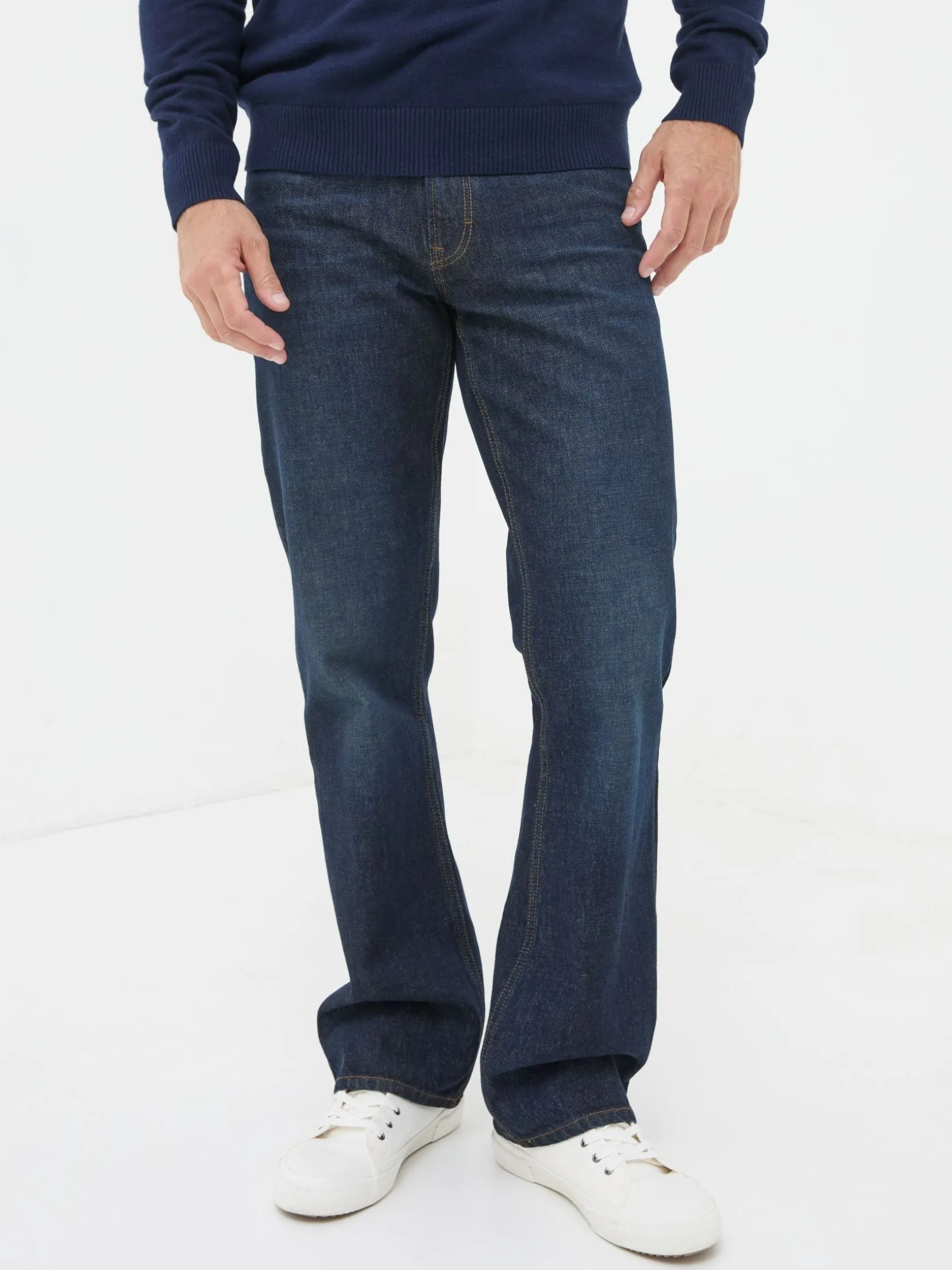 FatFace Bootcut Jeans Dark Vintage Blue Clearance