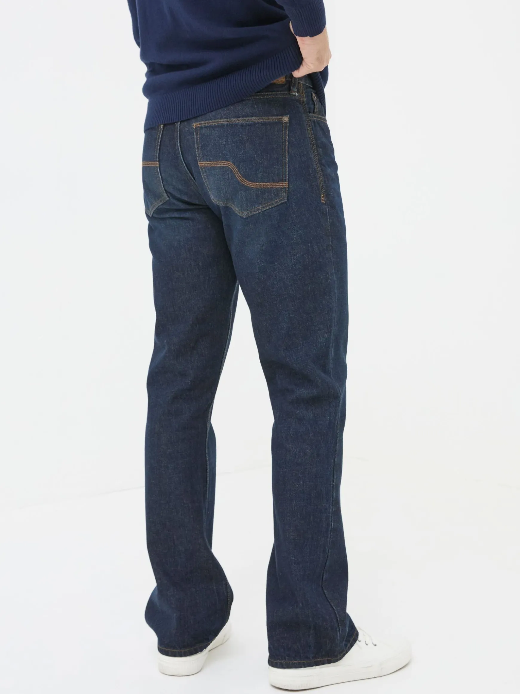 FatFace Bootcut Jeans Dark Vintage Blue Clearance