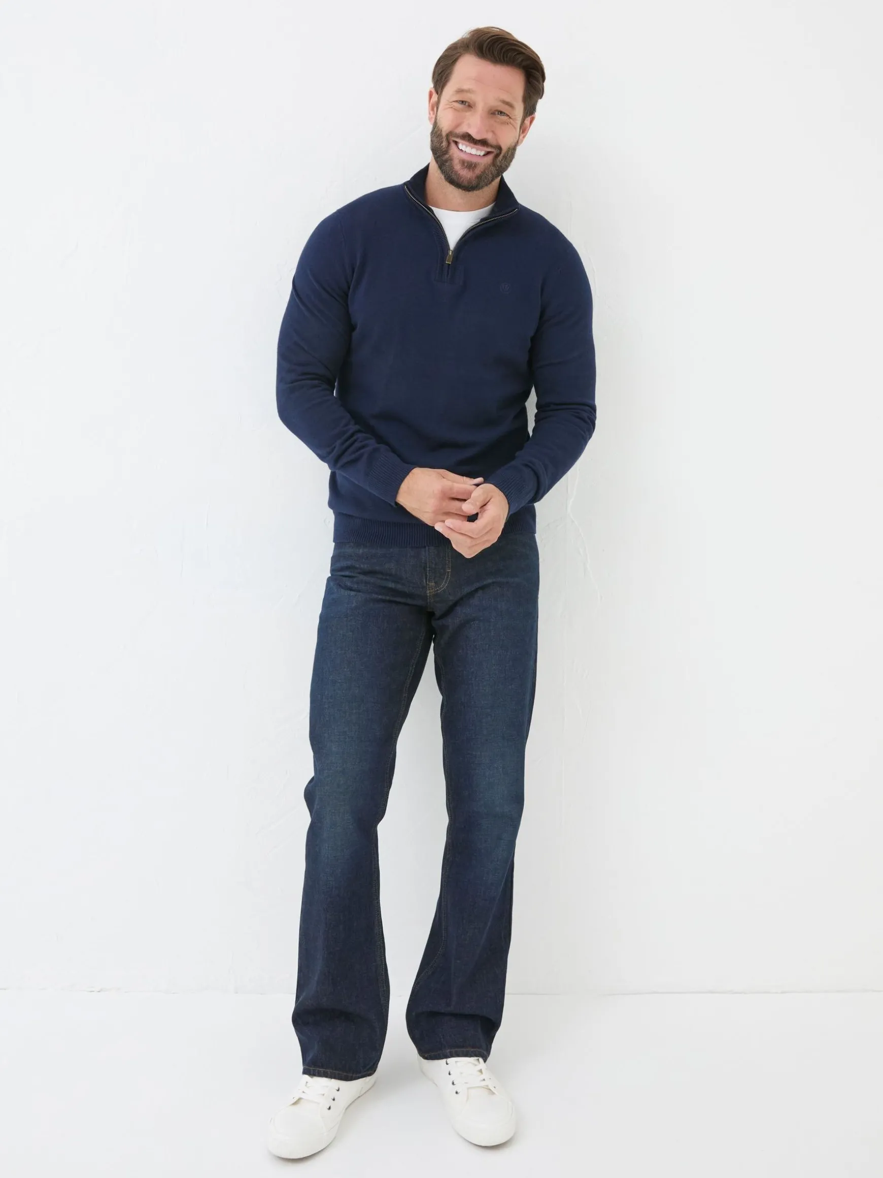 FatFace Bootcut Jeans Dark Vintage Blue Clearance