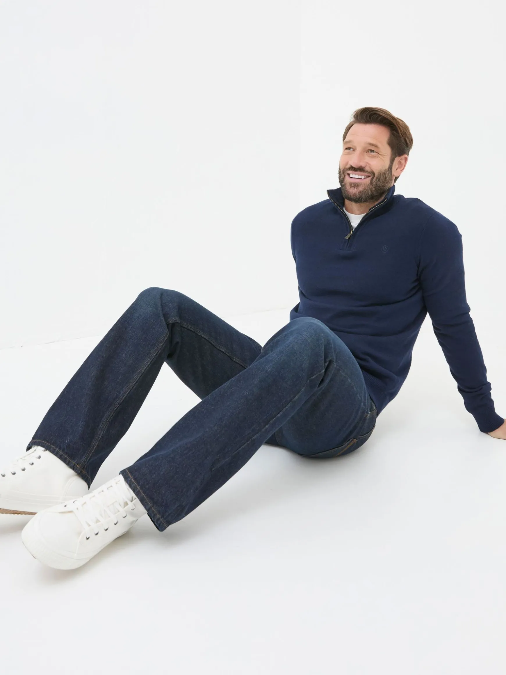 FatFace Bootcut Jeans Dark Vintage Blue Clearance