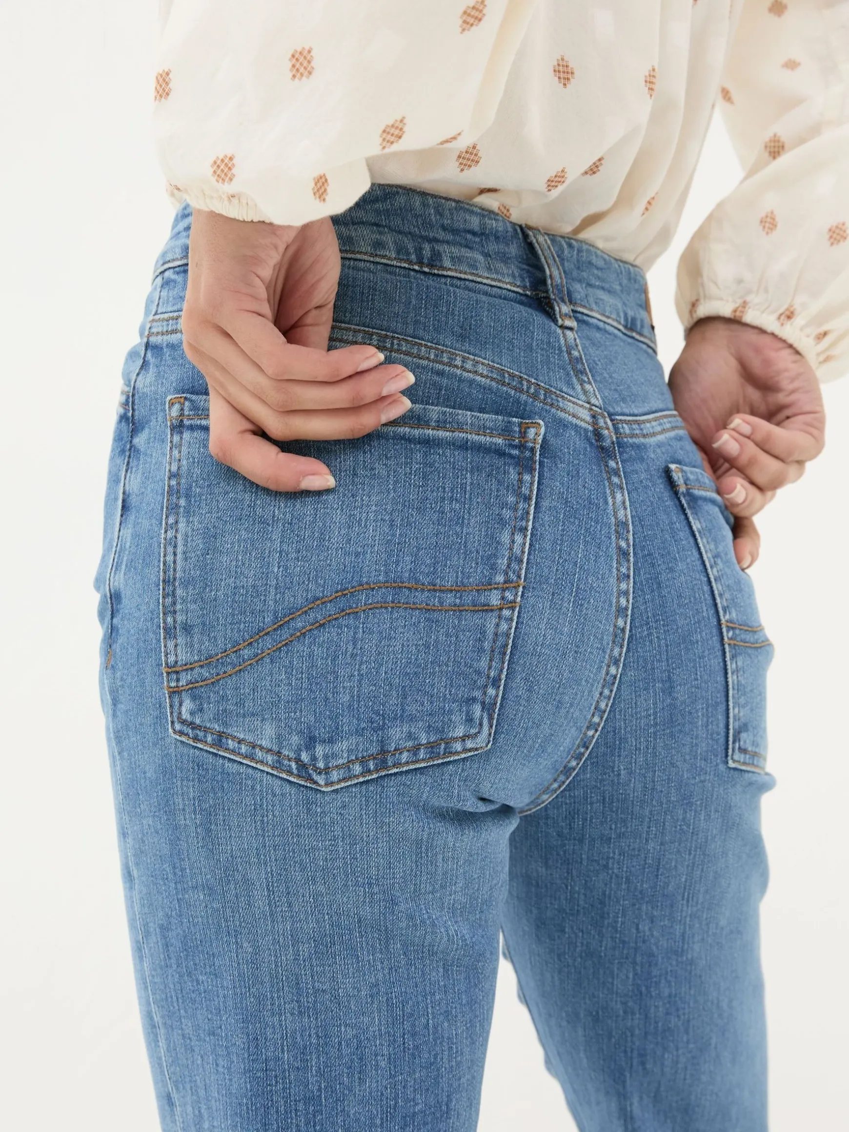 FatFace Elise Wide Leg Jeans Denim Vintage Cheap