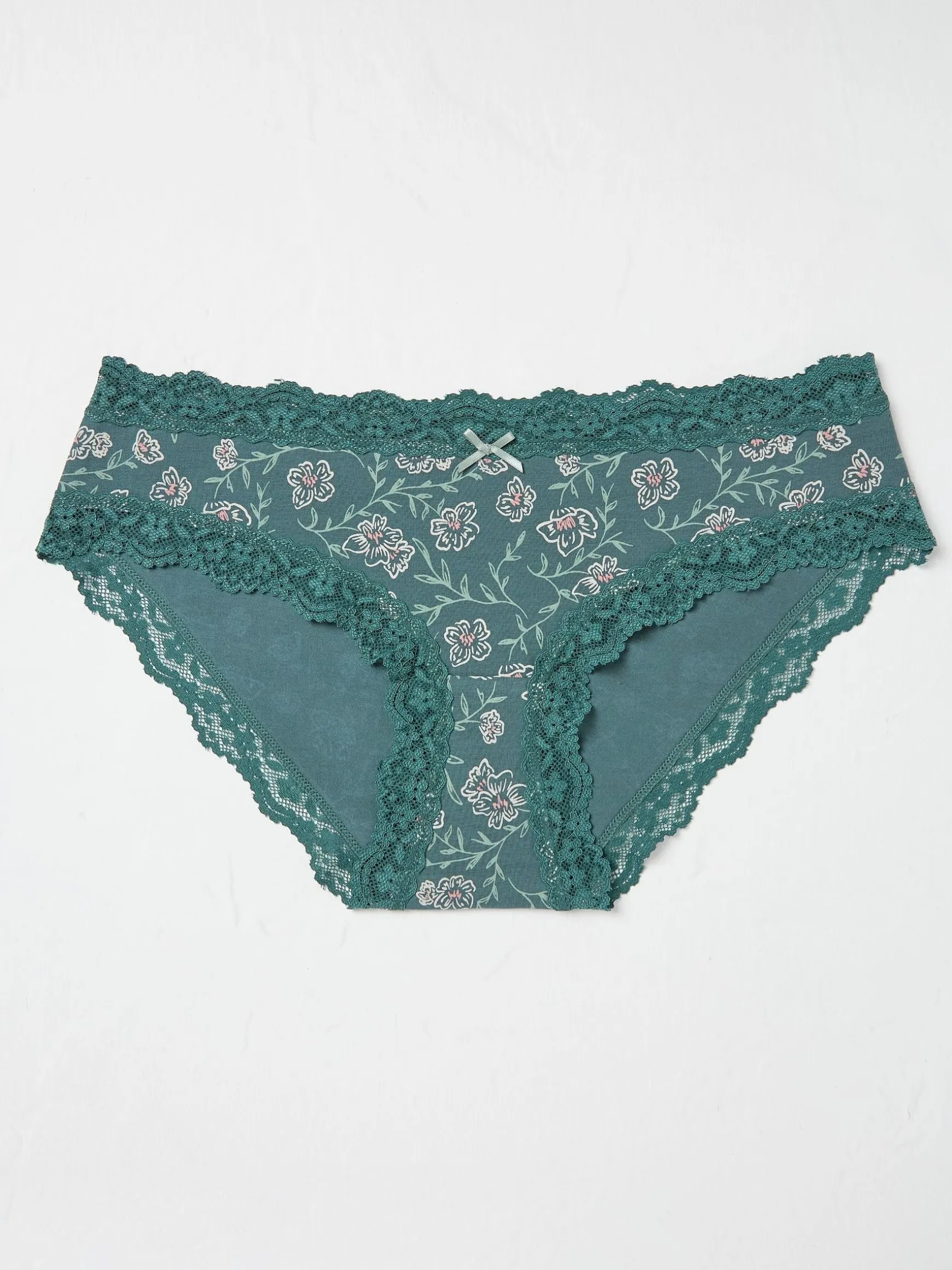 FatFace Esme Floral Short Knickers Green Discount