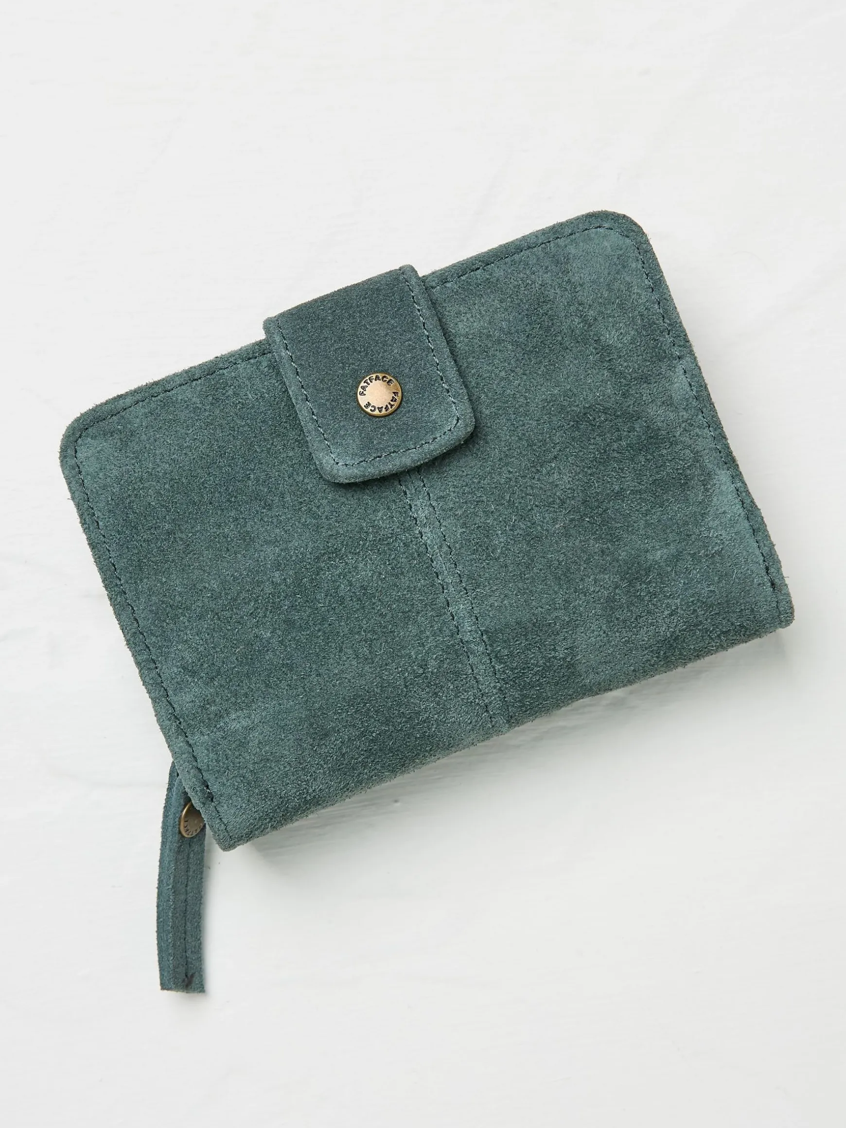 FatFace Etta Suede Zip Purse Blue Cheap