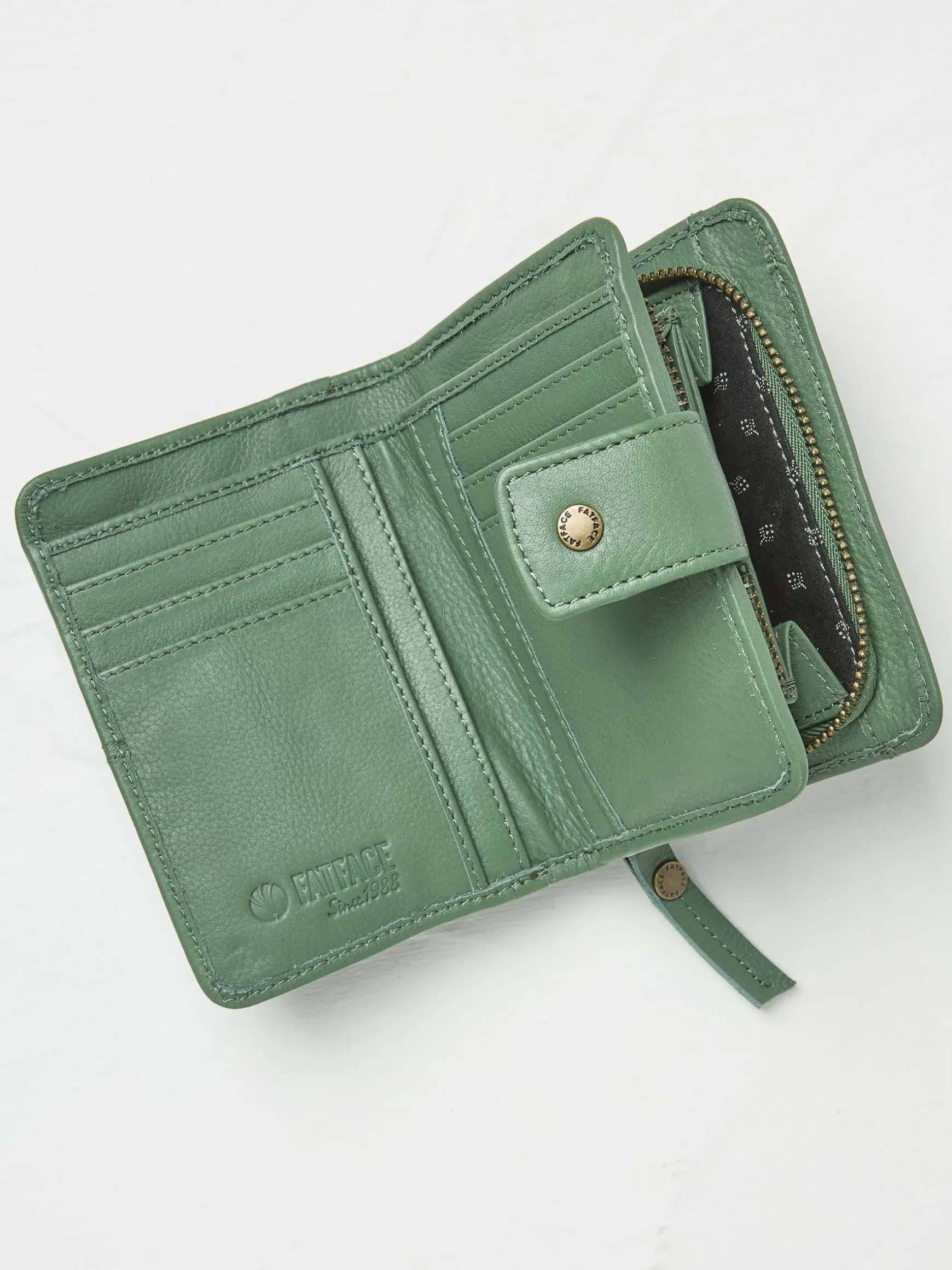 FatFace Etta Zip Purse Green Sale