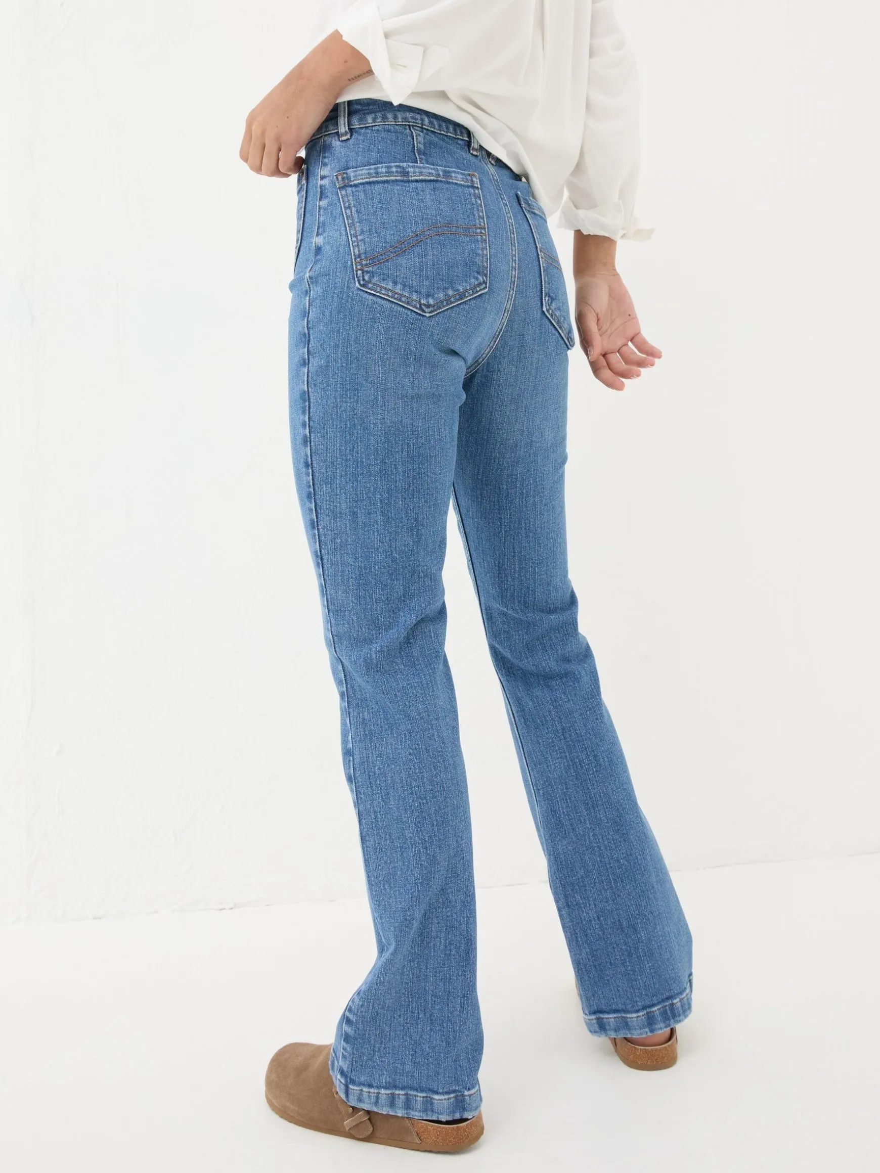 FatFace Fly Flare Jeans Denim Vintage Best