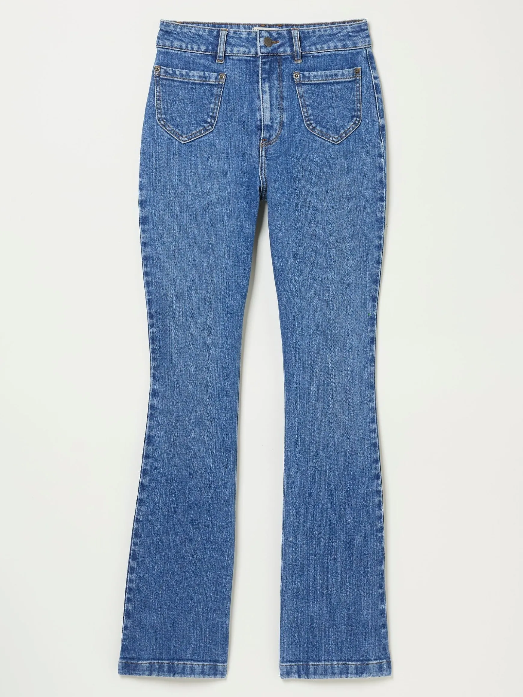 FatFace Fly Flare Jeans Denim Vintage Best