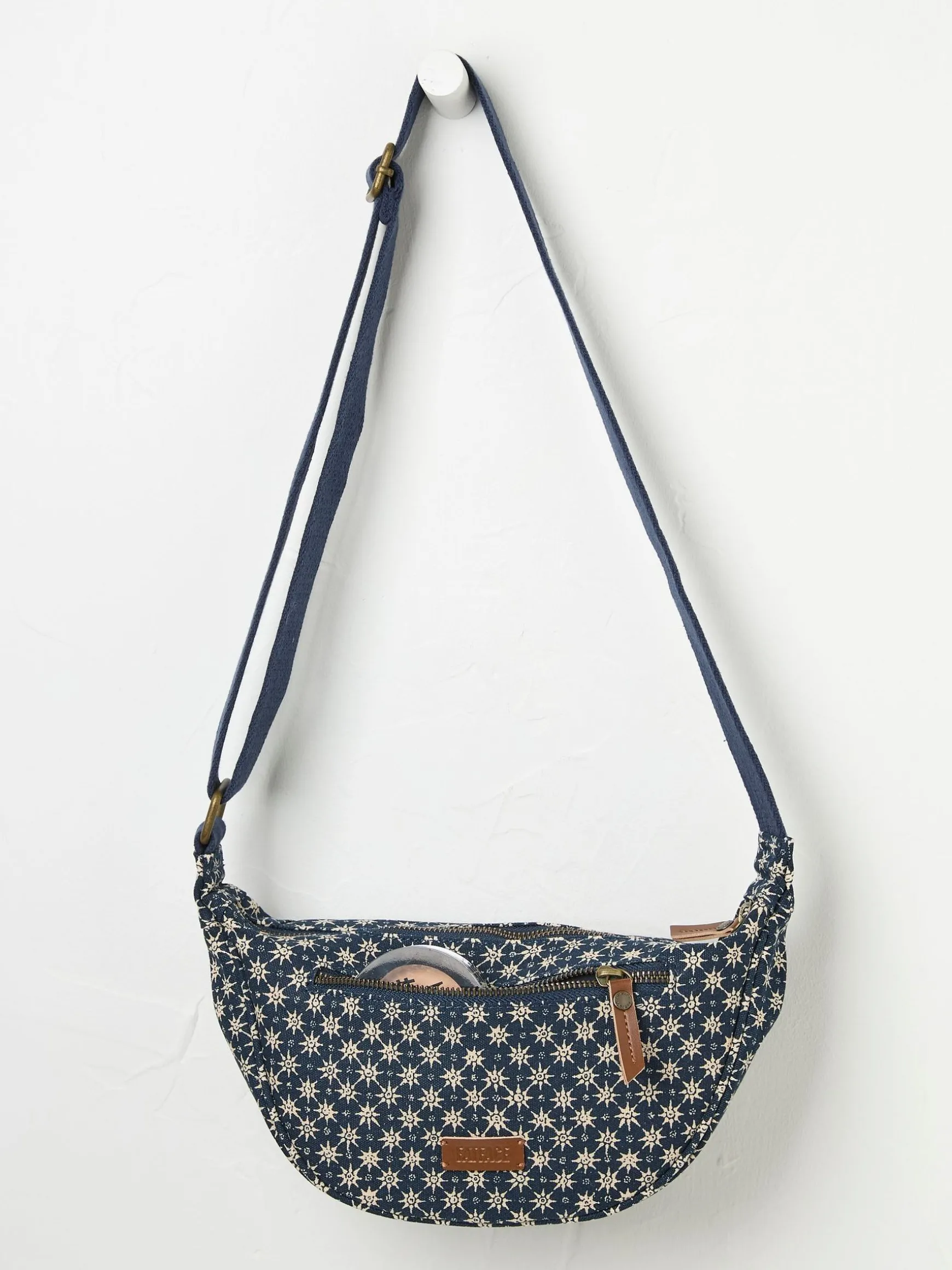 FatFace Gia Canvas Sling Bag Blue Store