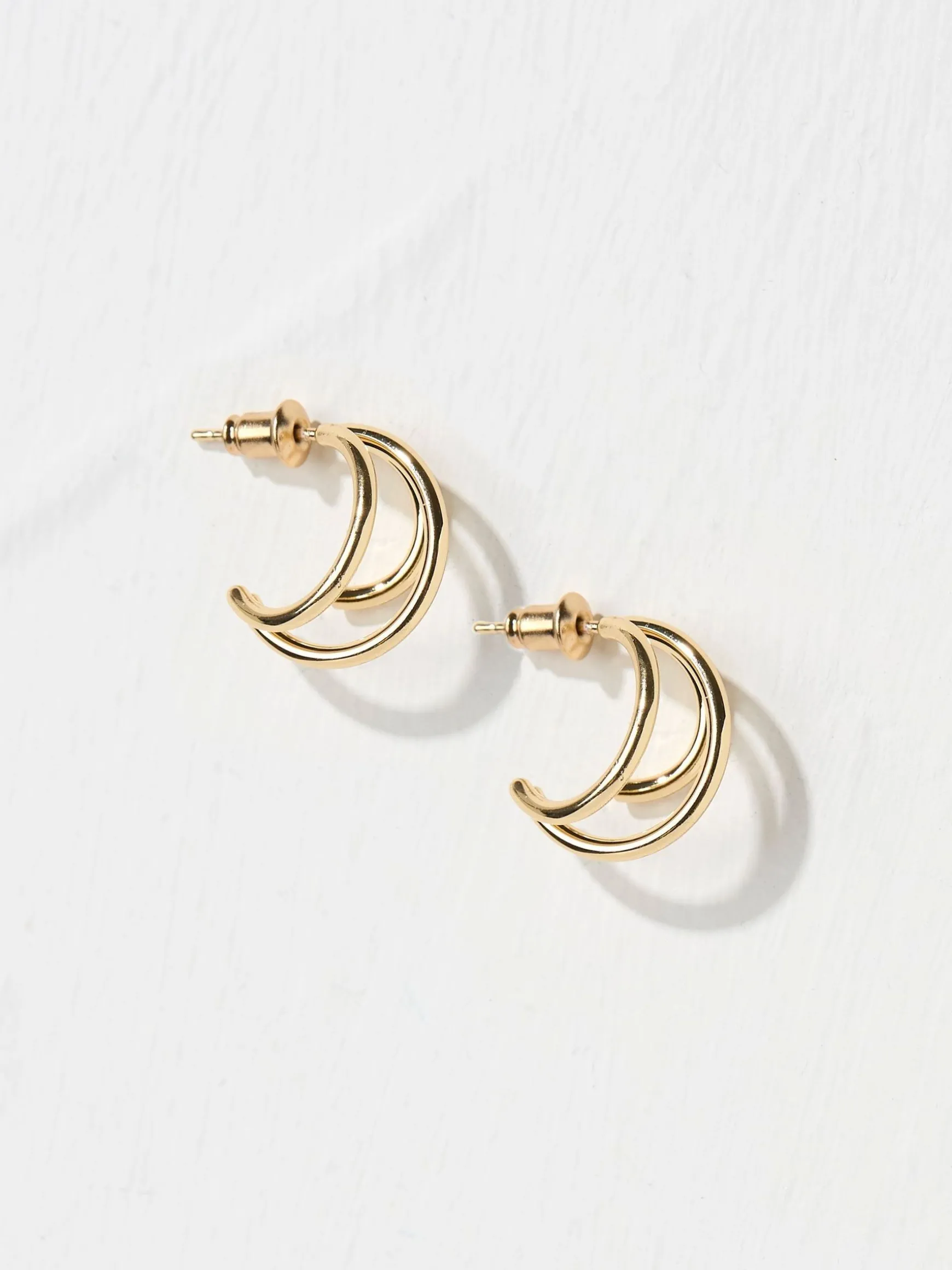 FatFace 3 Strand Earrings Gold Tone Shop