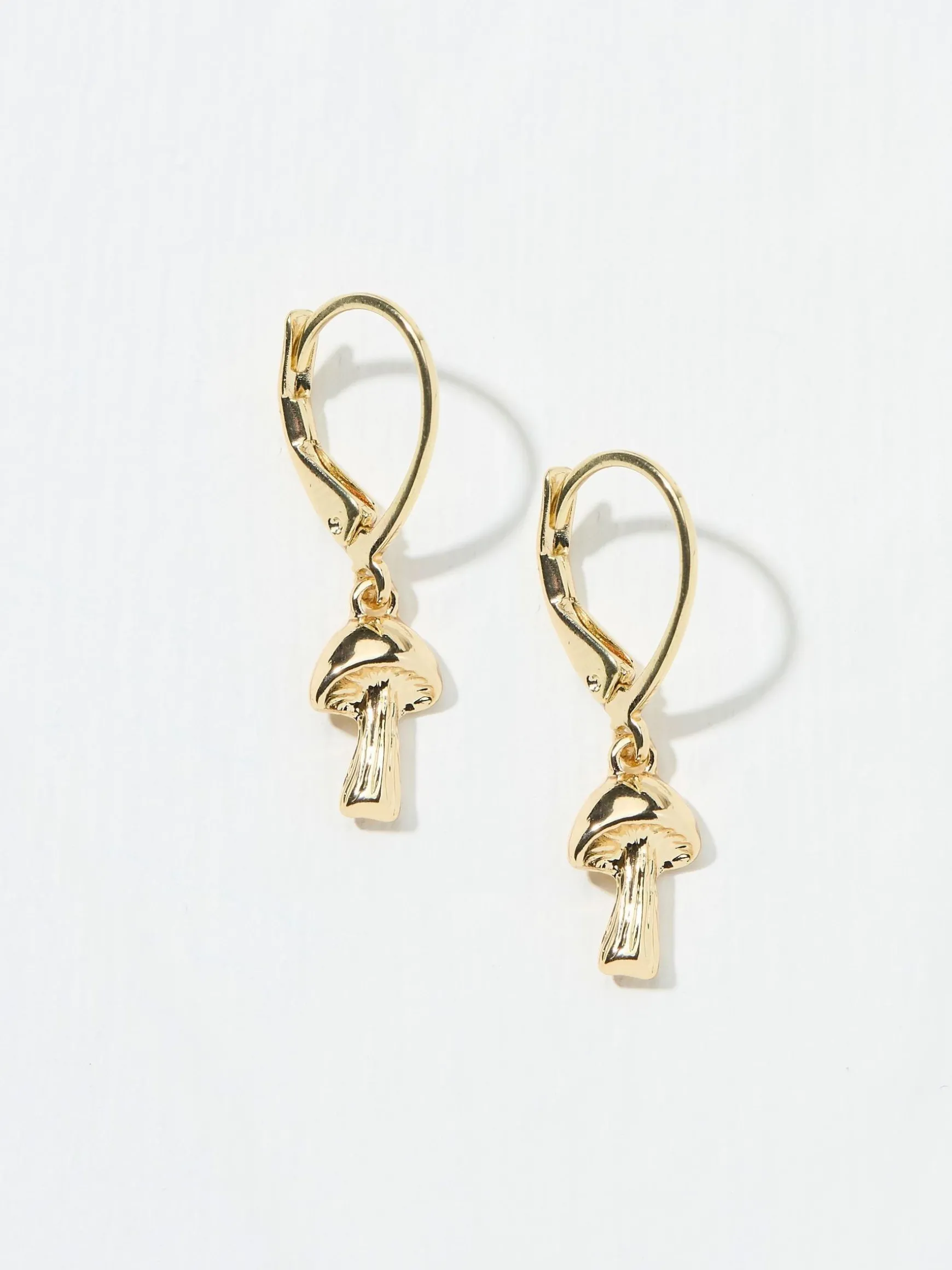 FatFace Tone Toadstool Earrings Gold Best