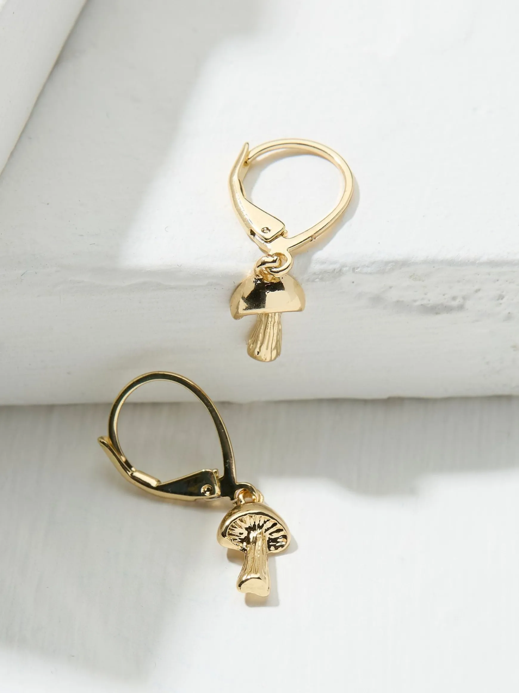 FatFace Tone Toadstool Earrings Gold Best