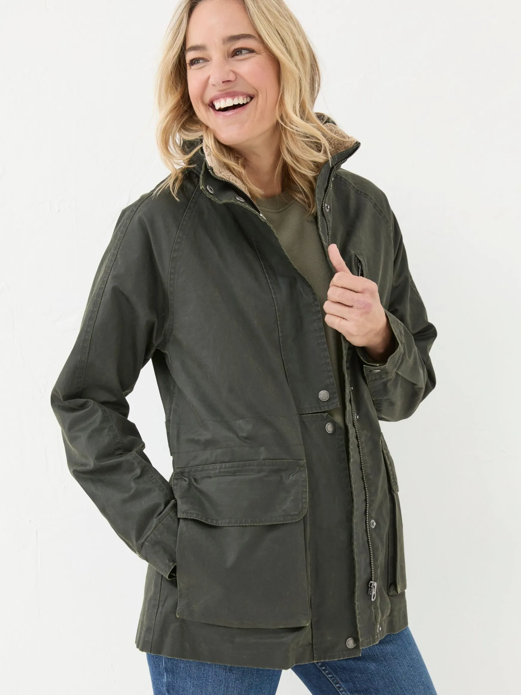 FatFace Suffolk Heritage Coat Green Sale