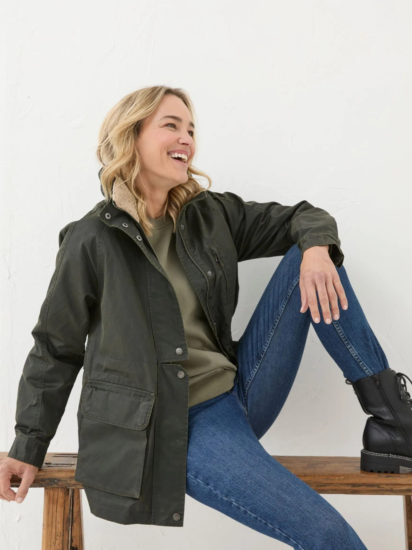 FatFace Suffolk Heritage Coat Green Sale