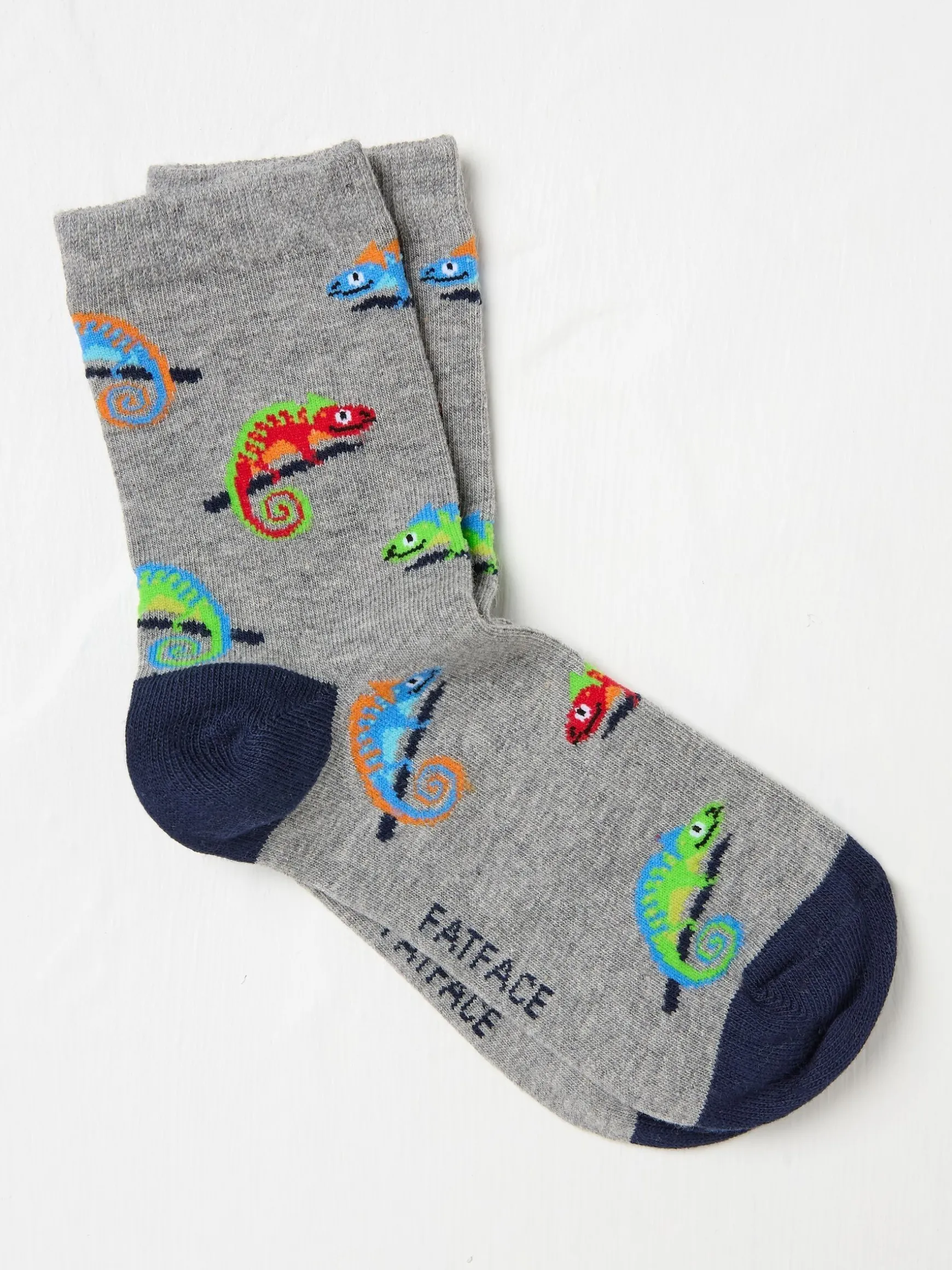 FatFace Chameleon Socks 1 Pack Grey Discount