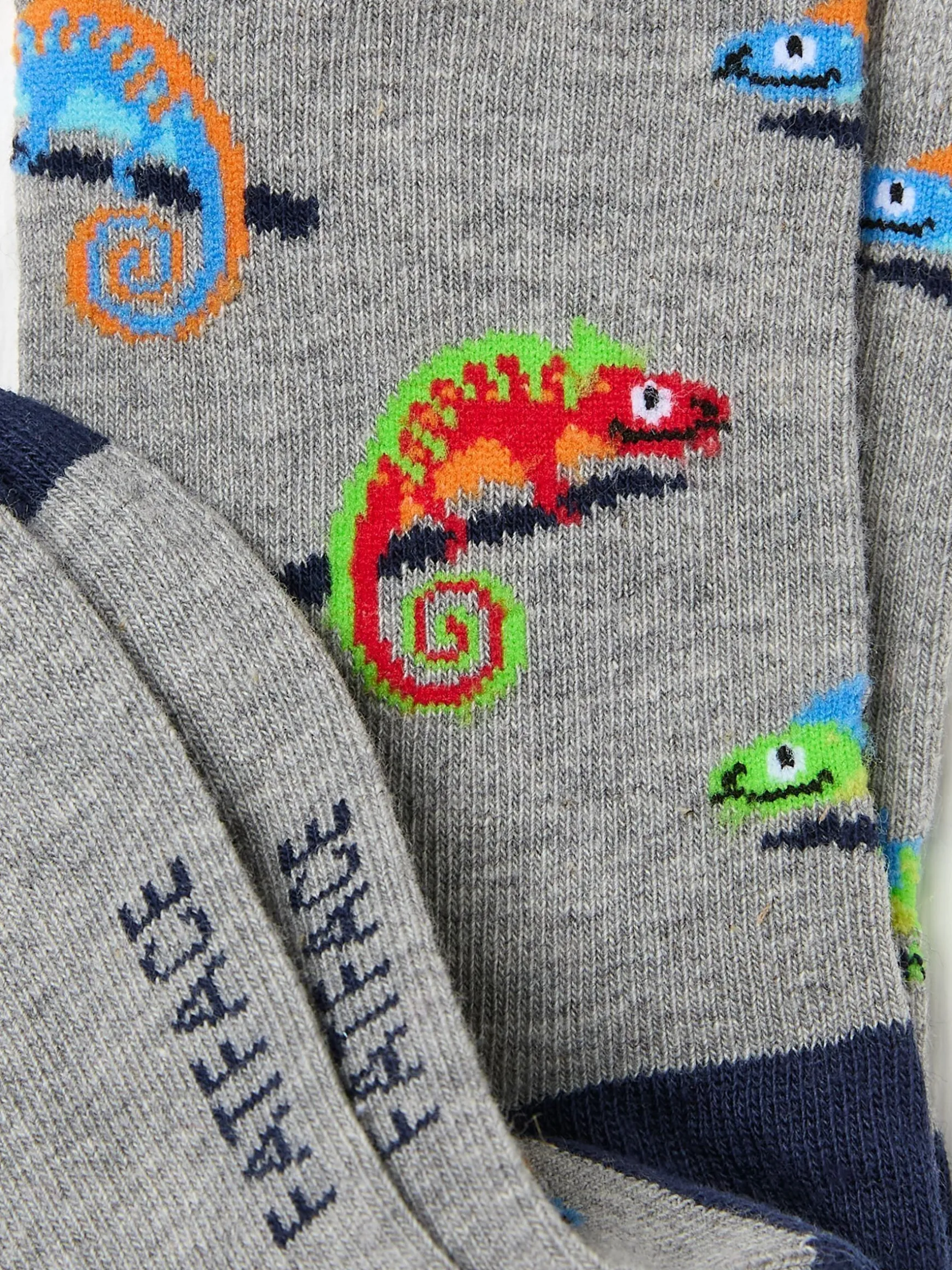 FatFace Chameleon Socks 1 Pack Grey Discount