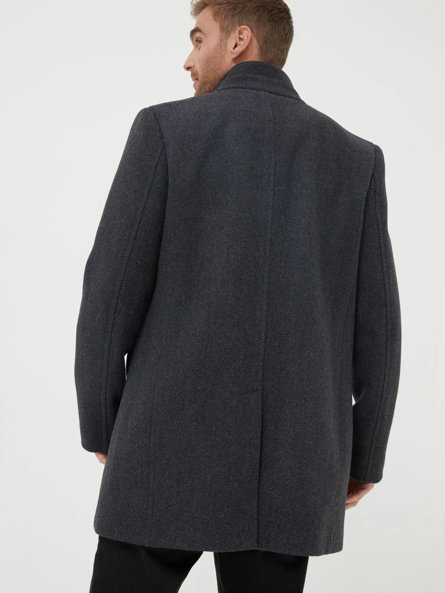 FatFace Pendeen Overcoat Grey Cheap