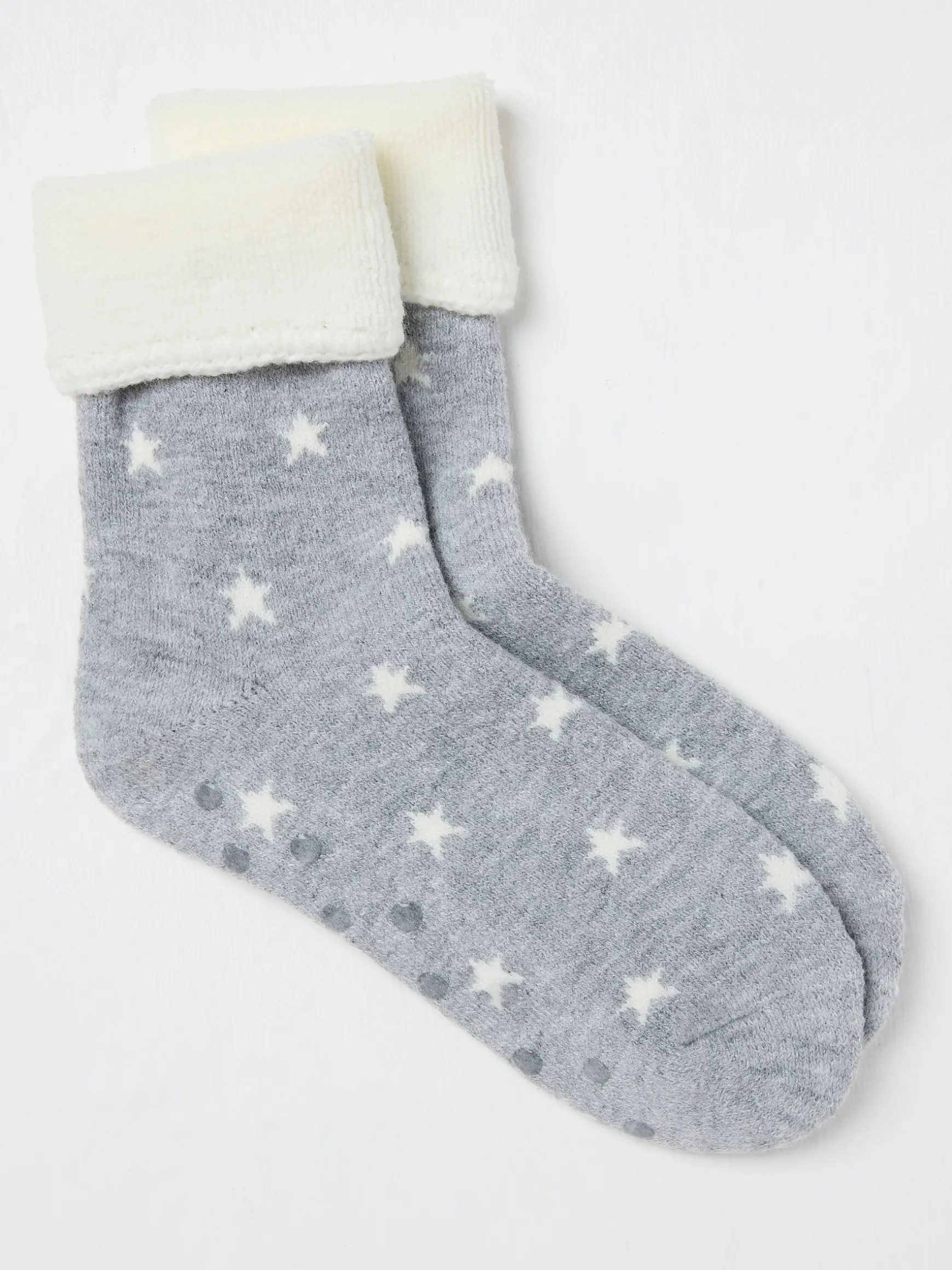 FatFace Star House Socks Grey Cheap