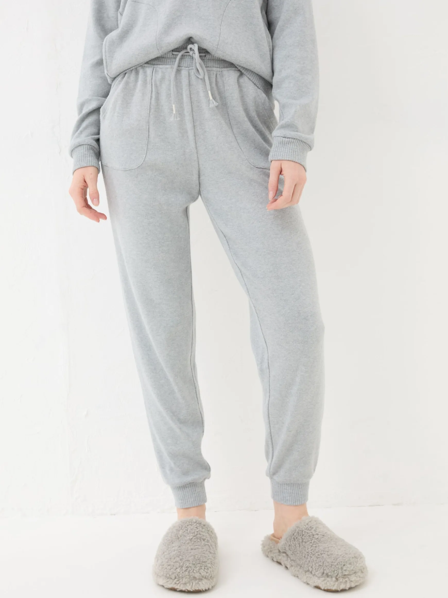 FatFace Hannah Lounge Pyjama Bottoms Grey Clearance