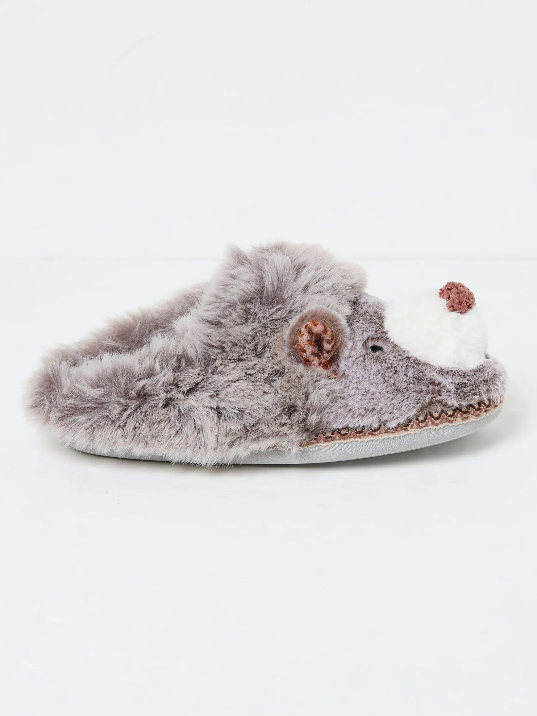 FatFace Hope Hedgehog Mules Grey Clearance