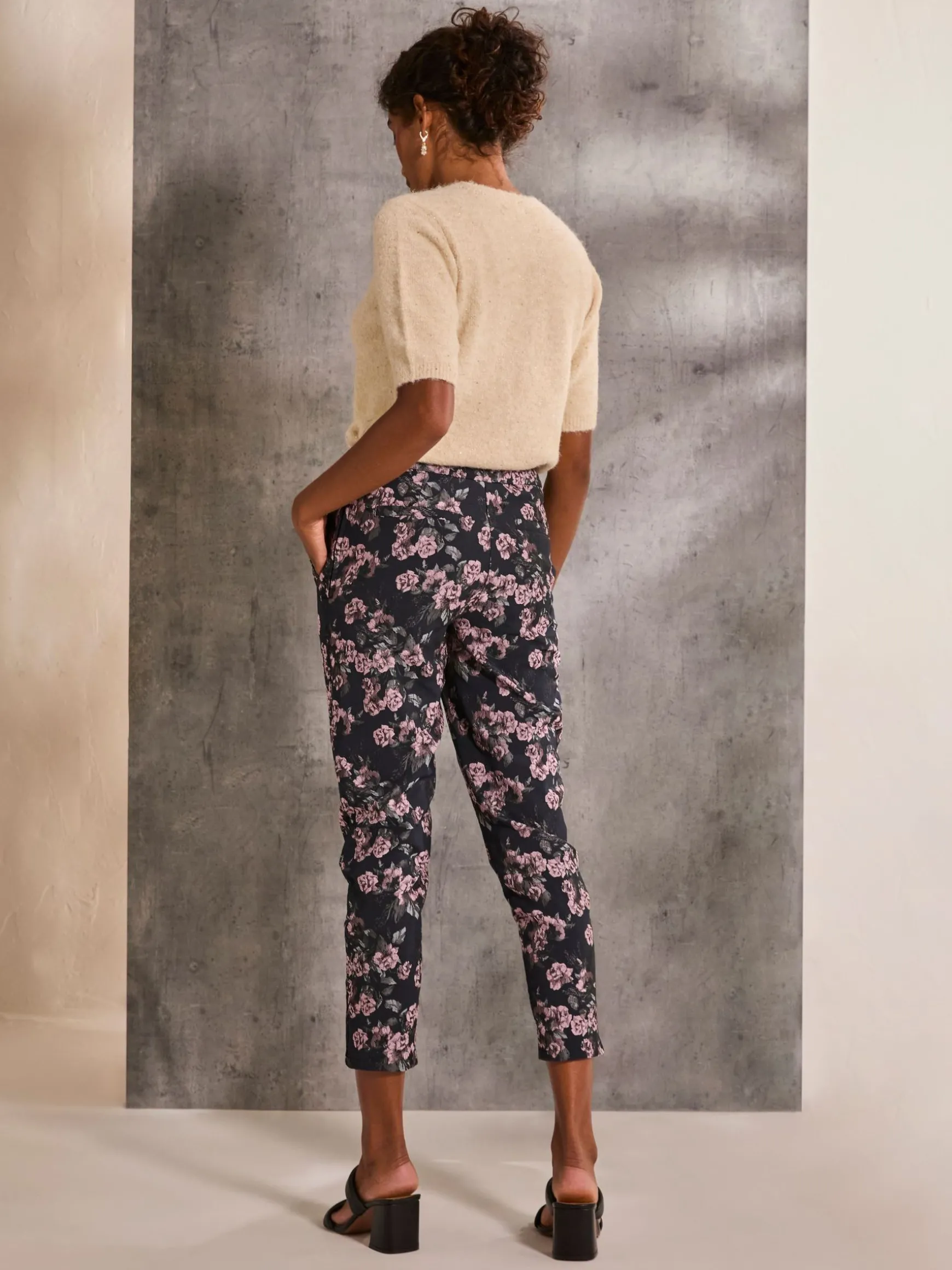 FatFace Isobel Isobel Jacquard Trouser Blue Flash Sale