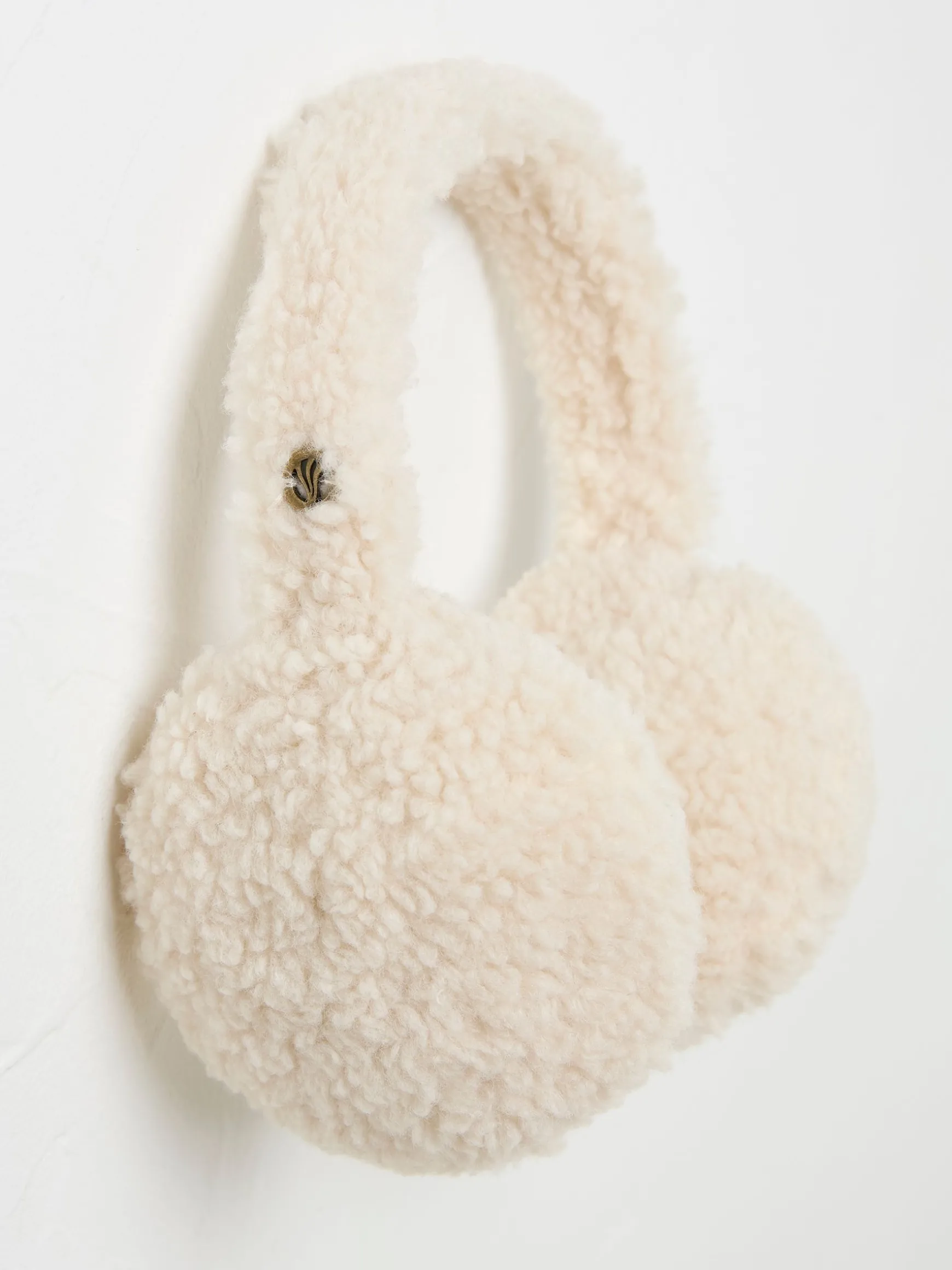 FatFace Borg Earmuffs Ivory Discount