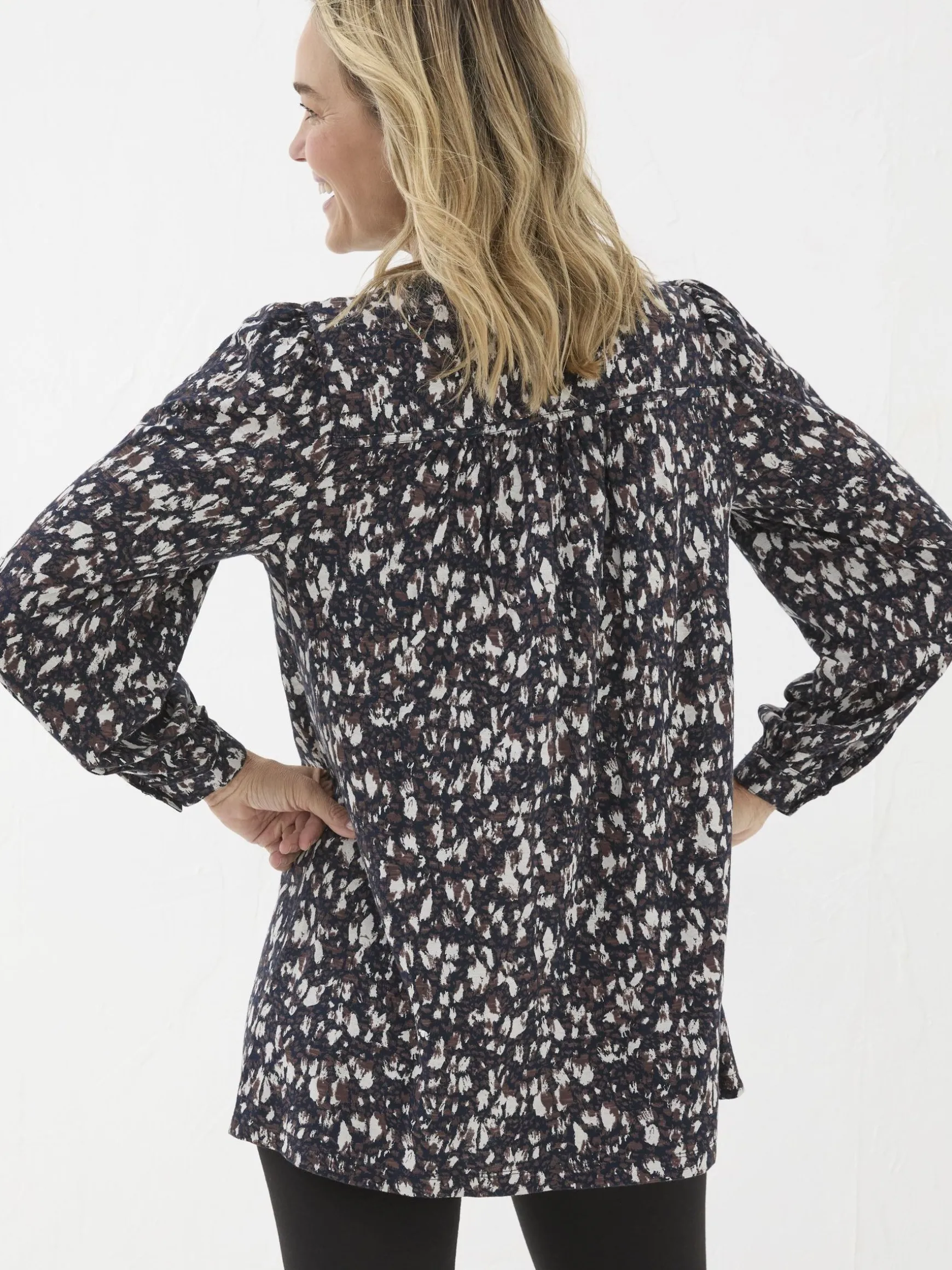 FatFace Jodie Tunic Dark Brown Flash Sale