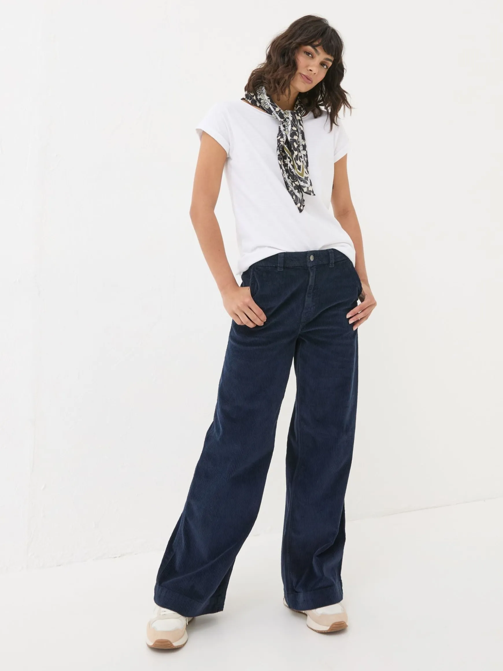 FatFace Kendall Cord Trousers Blue Shop