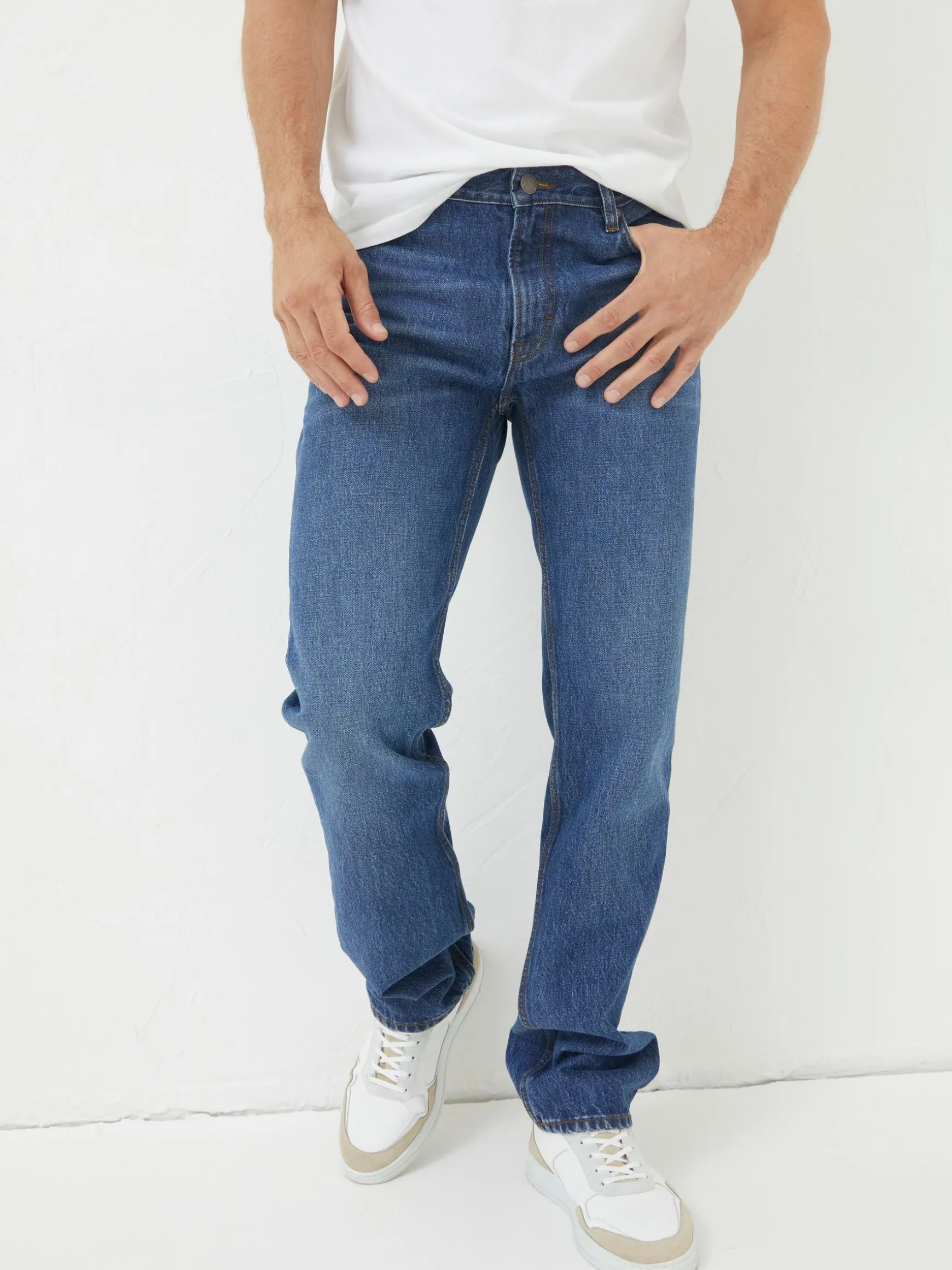 FatFace Straight Fit Jeans Light Blue Online