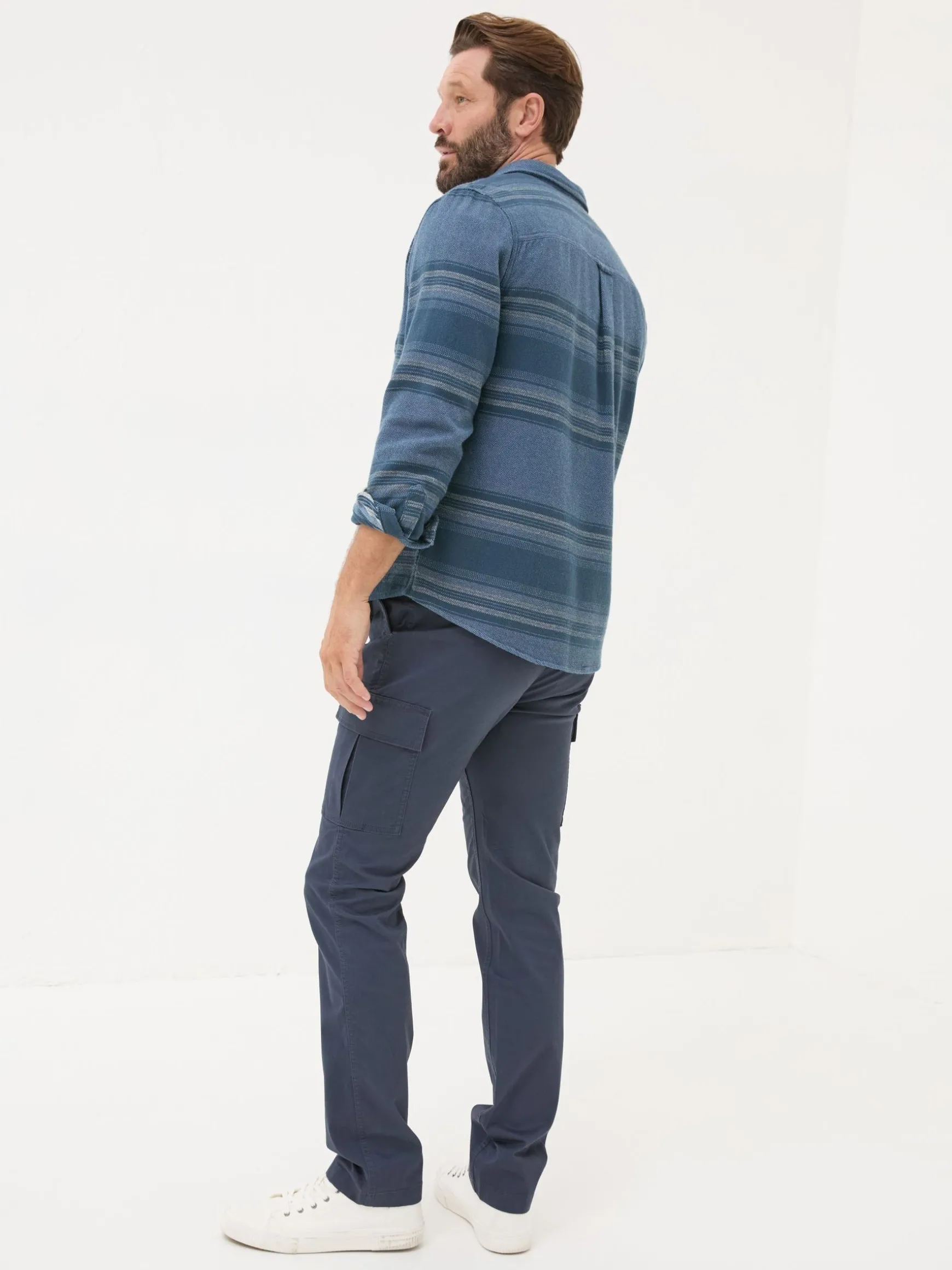 FatFace Mawes Cargo Trousers Blue Navy Fashion