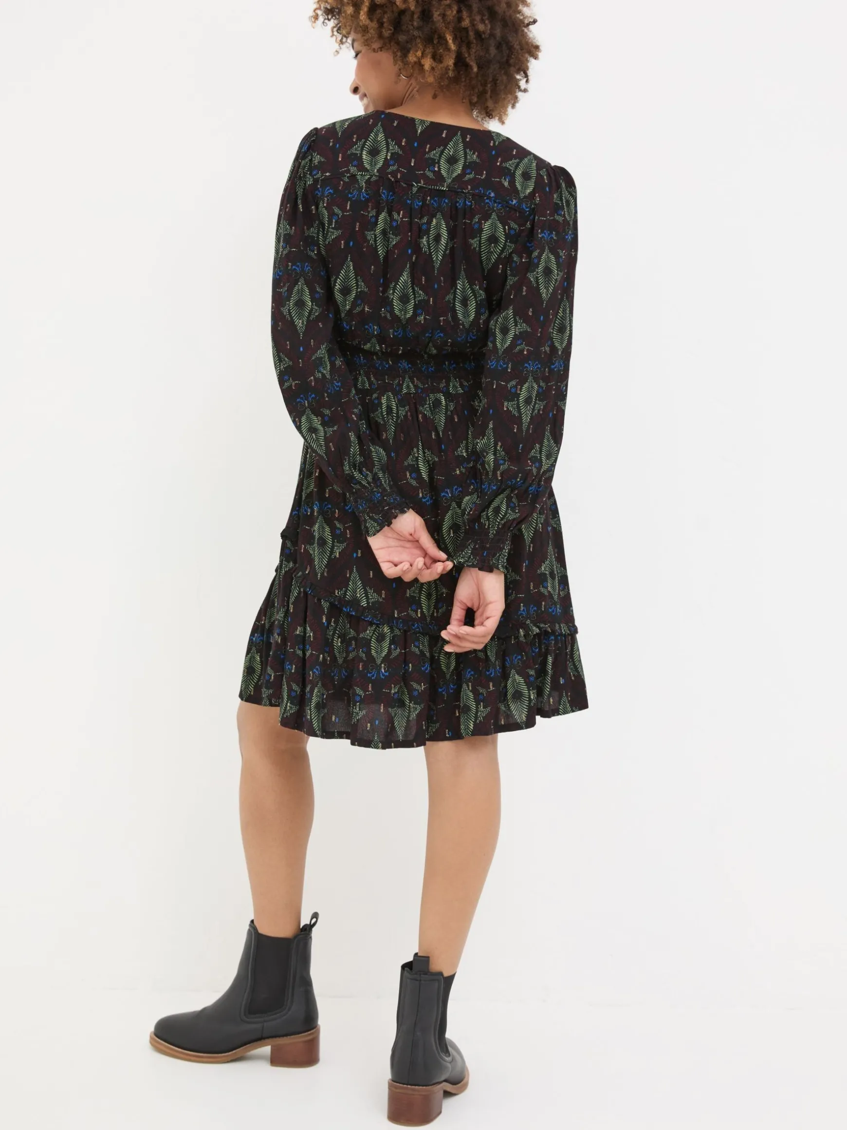 FatFace Farah Decorative Dress Multi Flash Sale