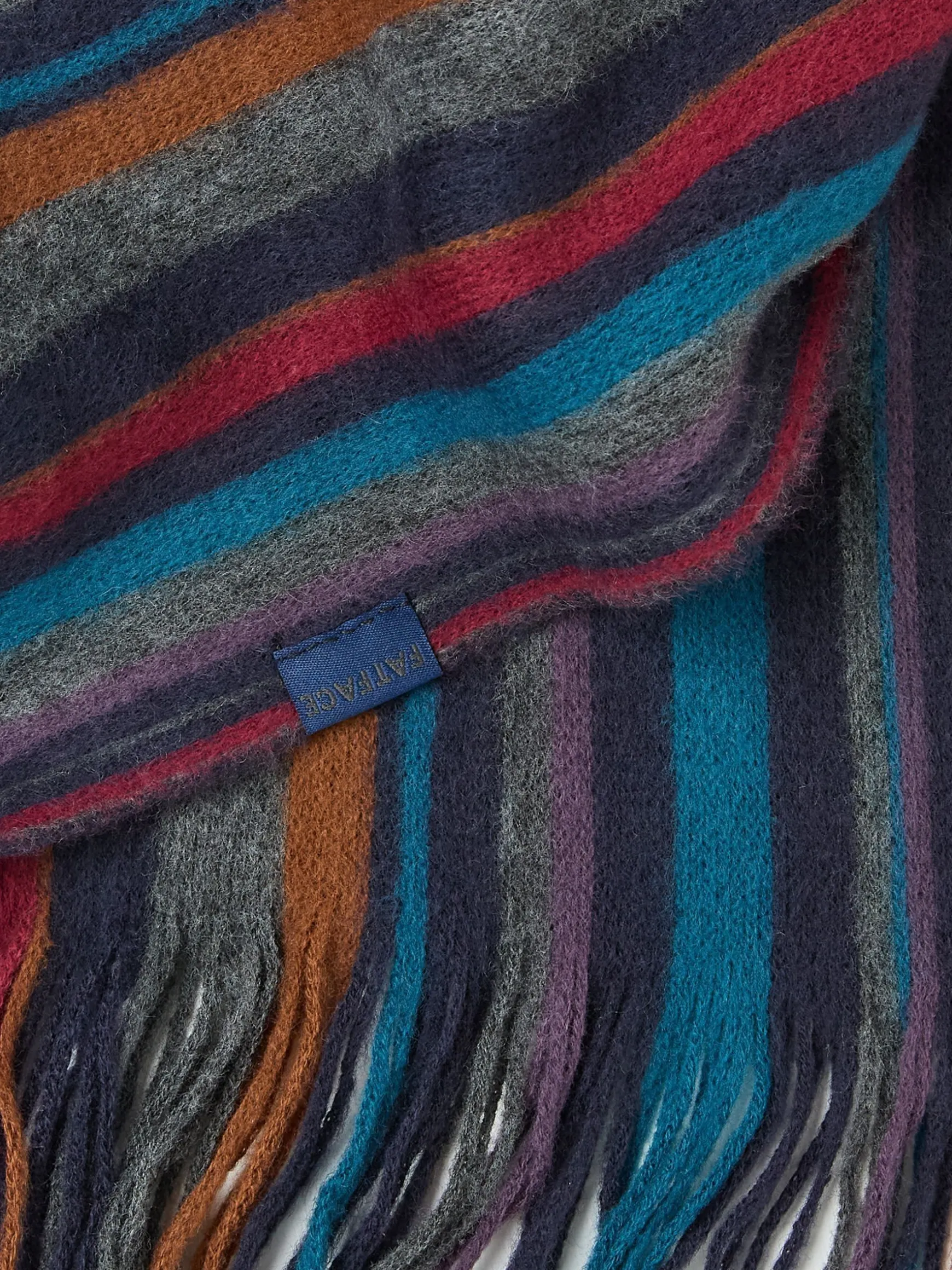 FatFace Stripe Scarf Multi Sale