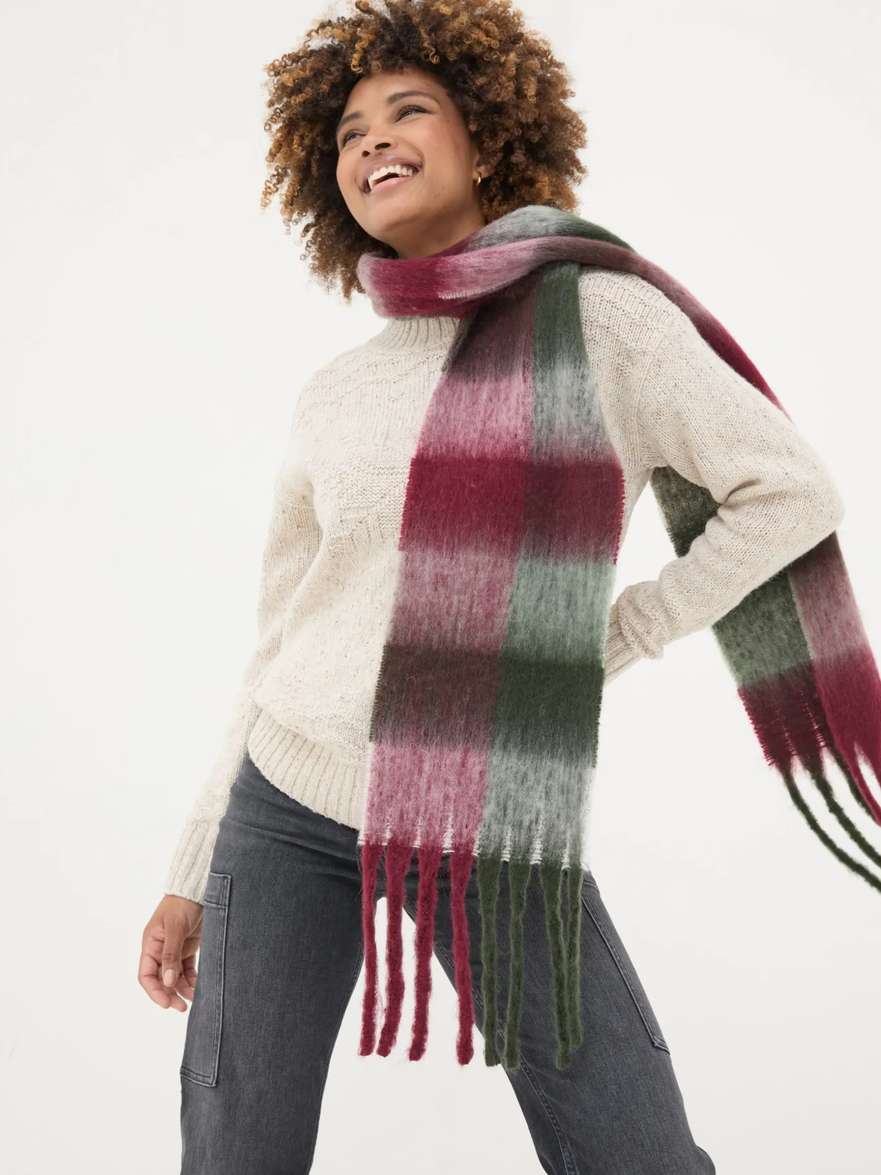 FatFace Tilly Scarf Multi Hot