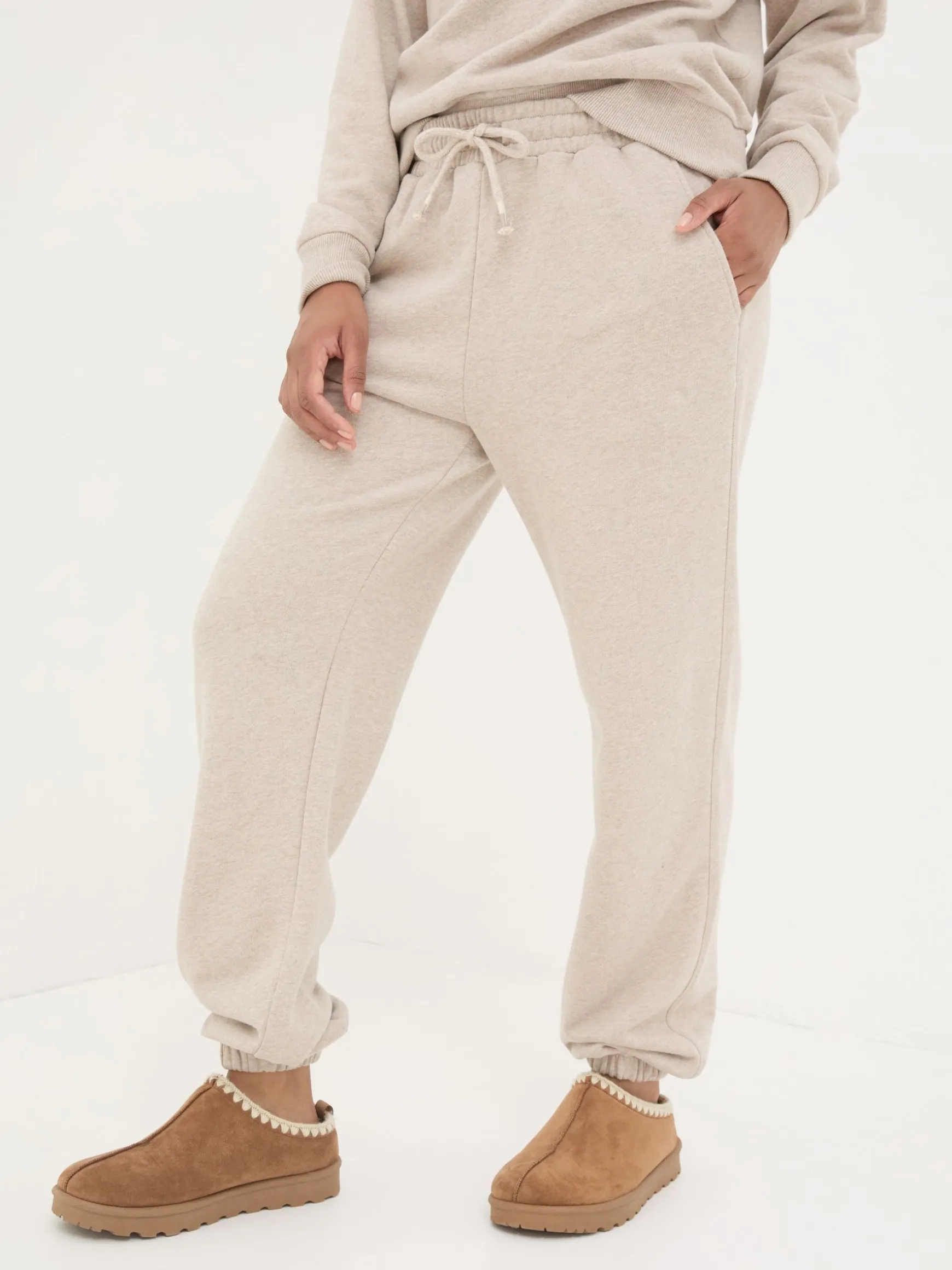 FatFace Soft Lounge Pyjama Bottoms Natural Sale