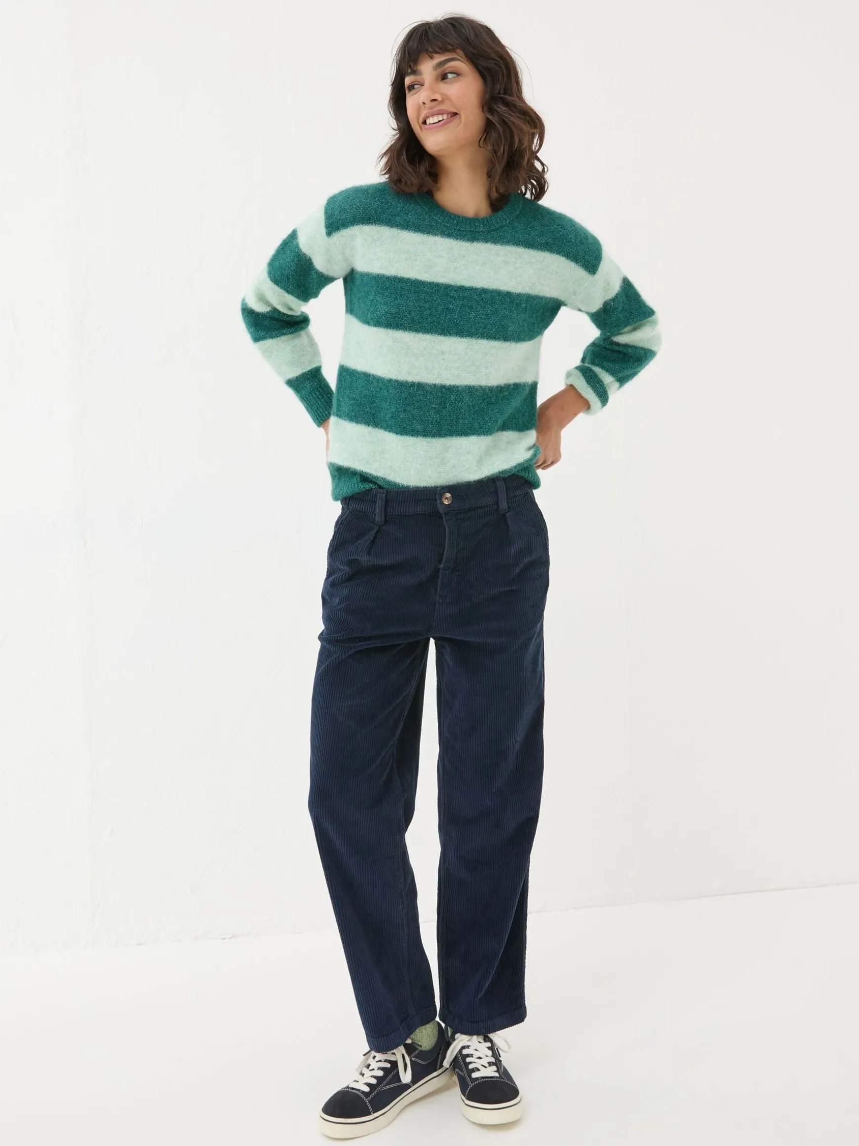 FatFace Cinnamon Cord Trousers Navy Best Sale