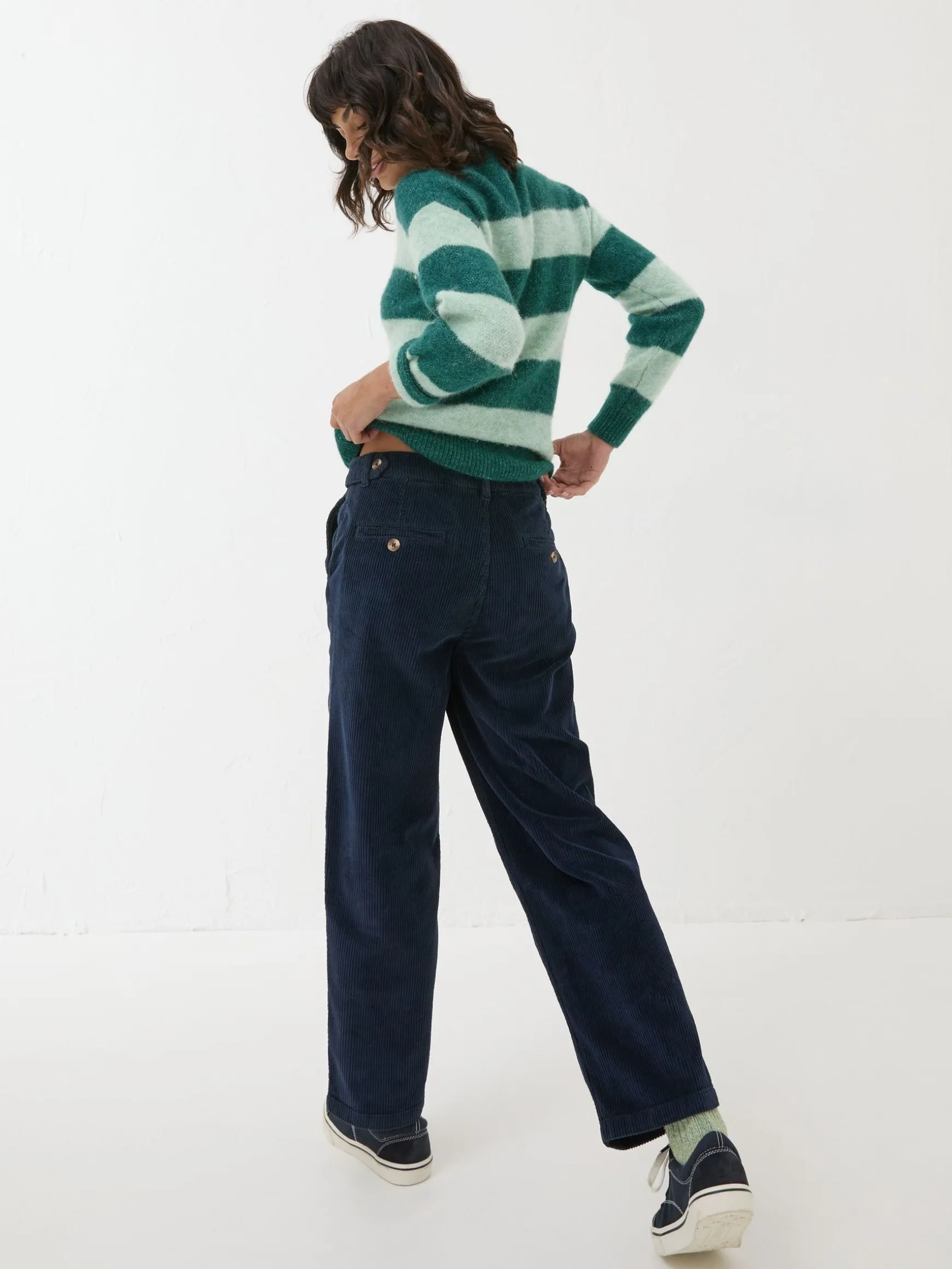 FatFace Cinnamon Cord Trousers Navy Best Sale