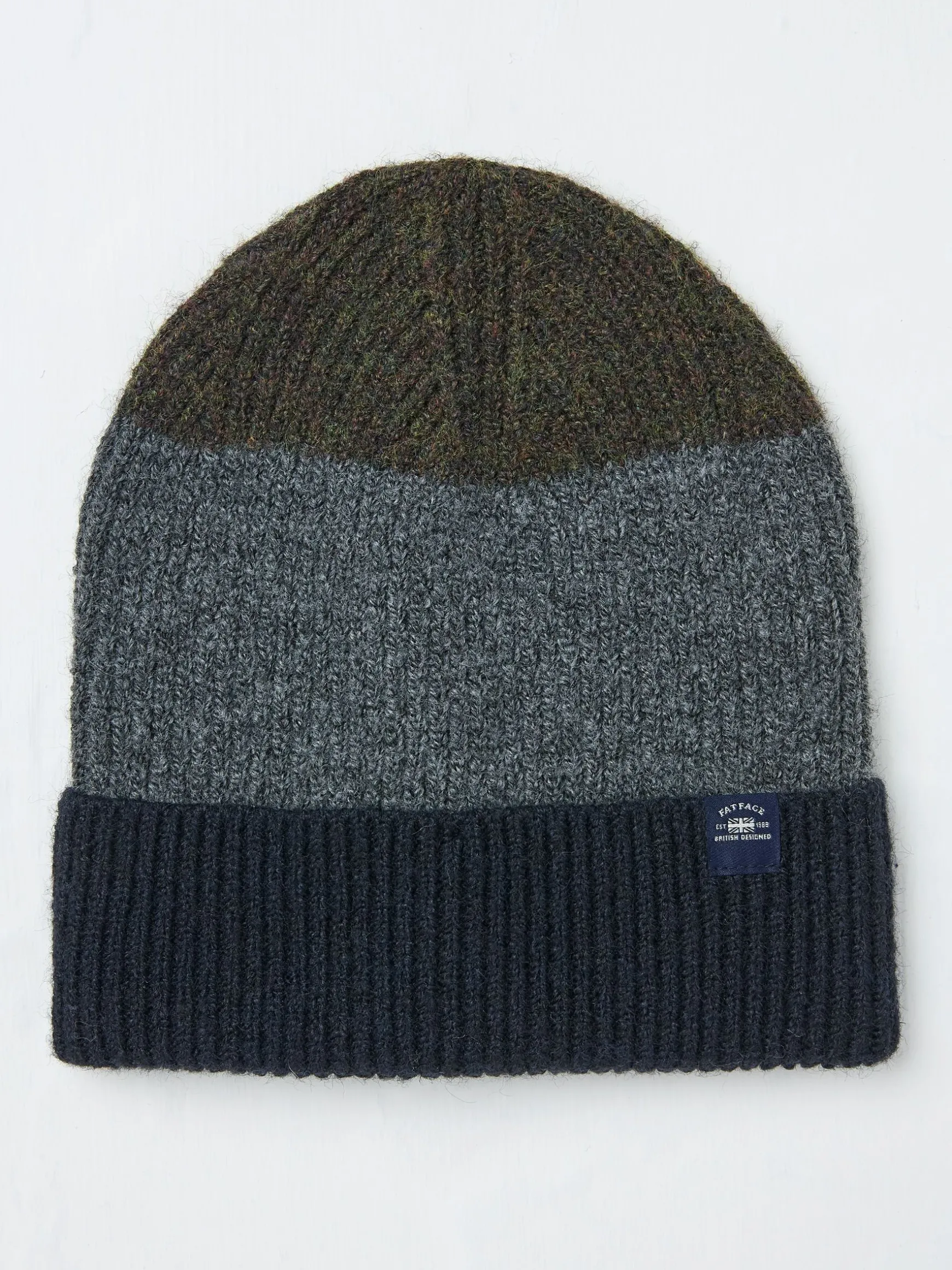 FatFace Leo Beanie Navy Sale