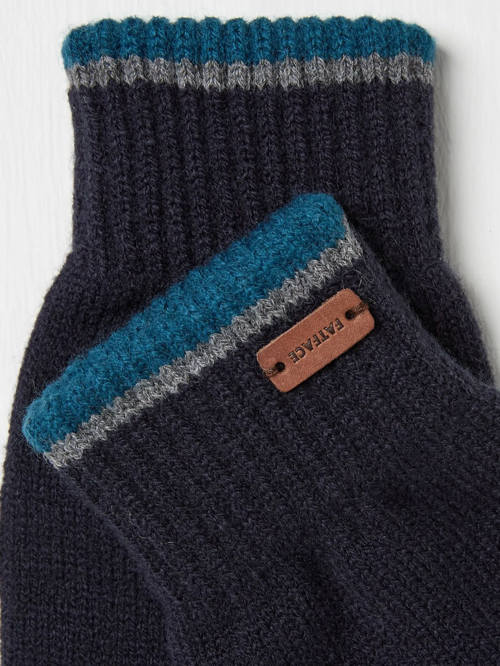 FatFace Lewis Touchscreen Gloves Navy Store