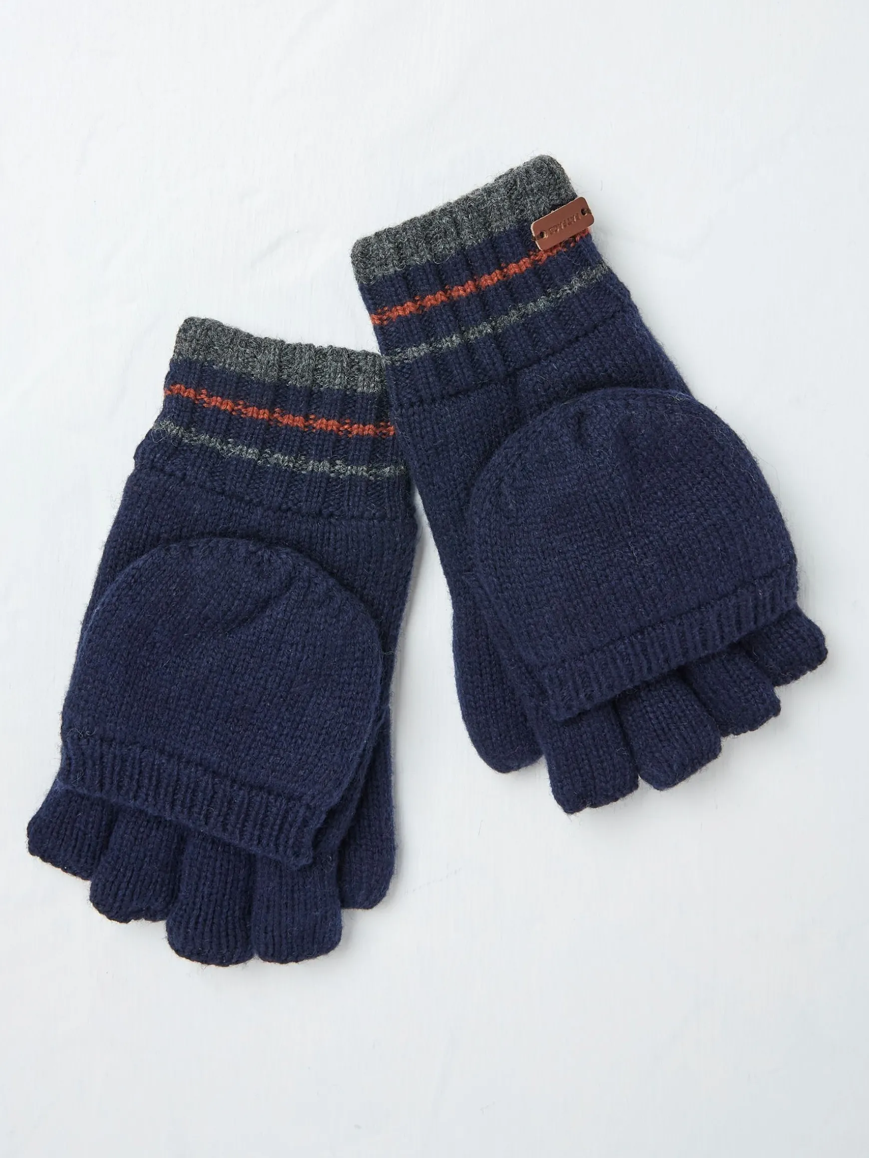 FatFace Overflap Gloves Navy Online