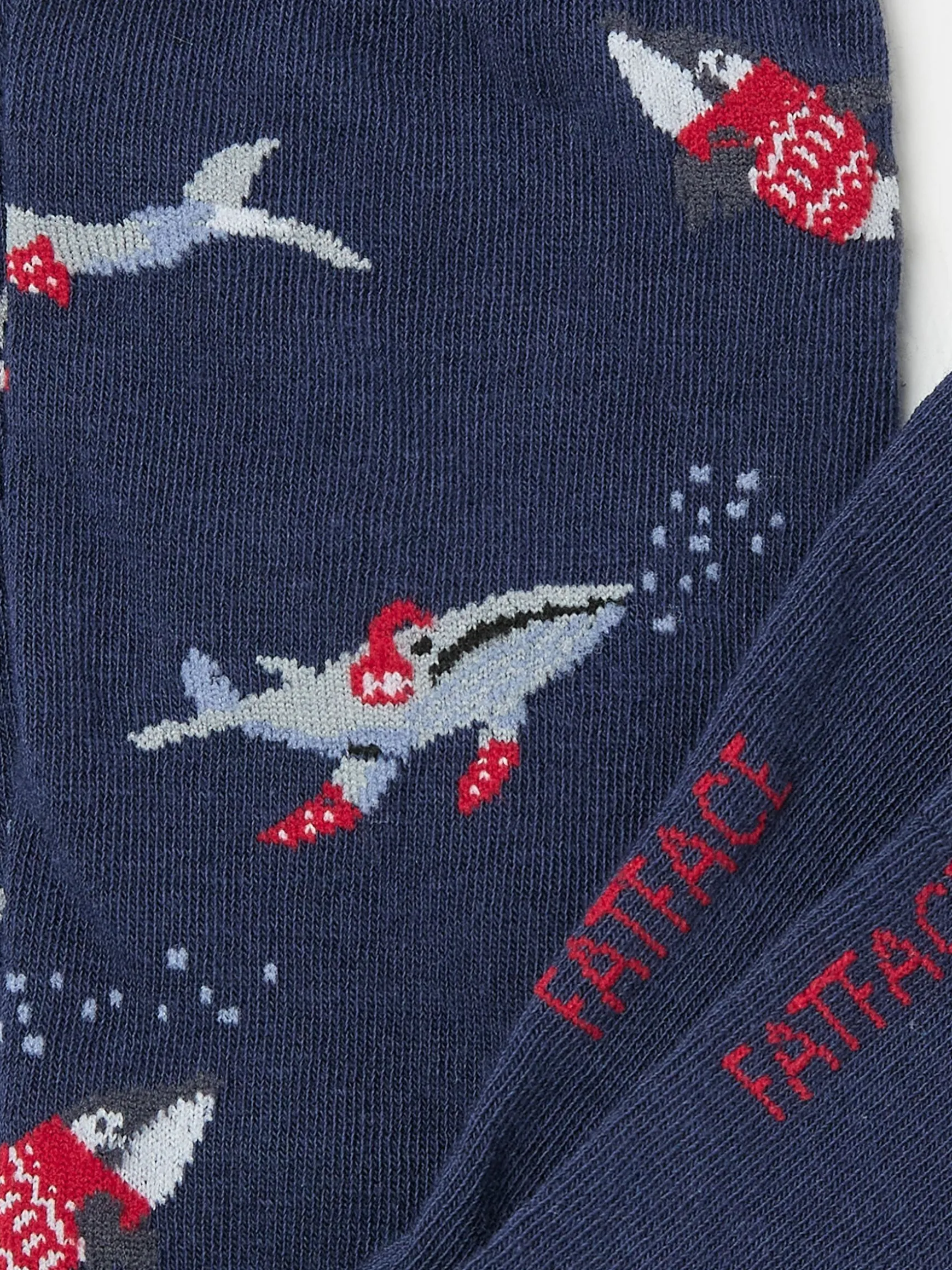 FatFace Wilson The Whale Shelter Mens Socks 1 Pack Navy Fashion