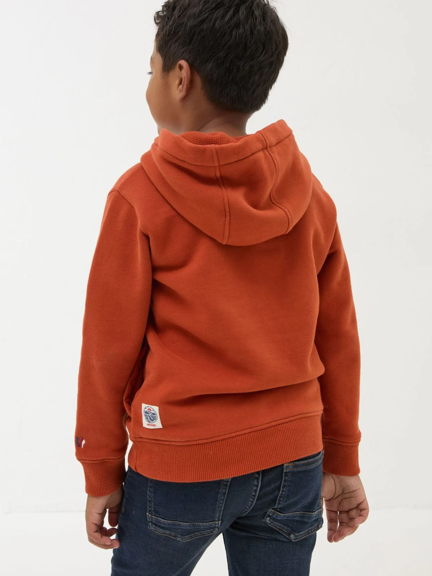 FatFace Graphic Hoodie Orange Store