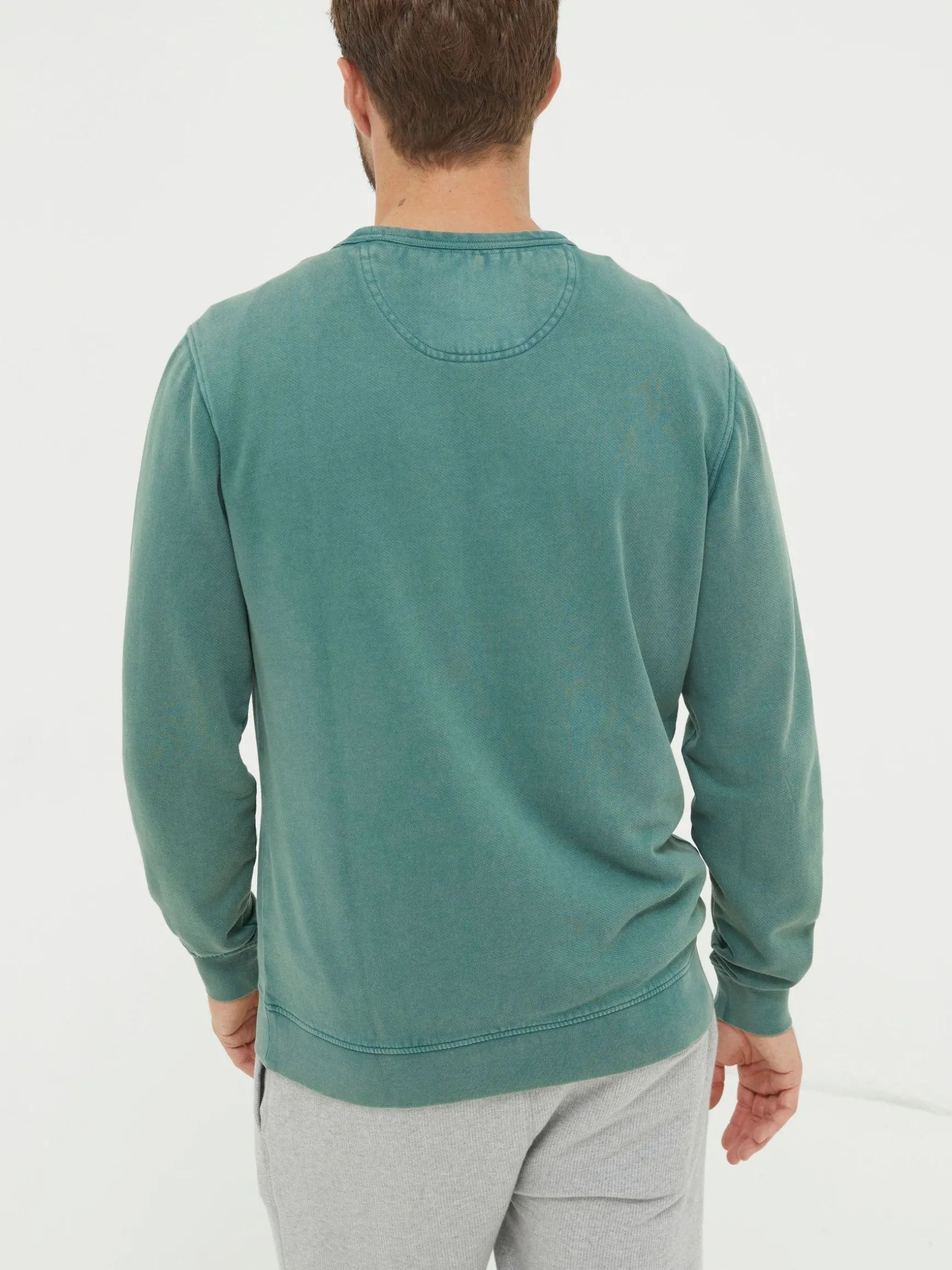 FatFace Petersfield Sweatshirt Light Green Best Sale