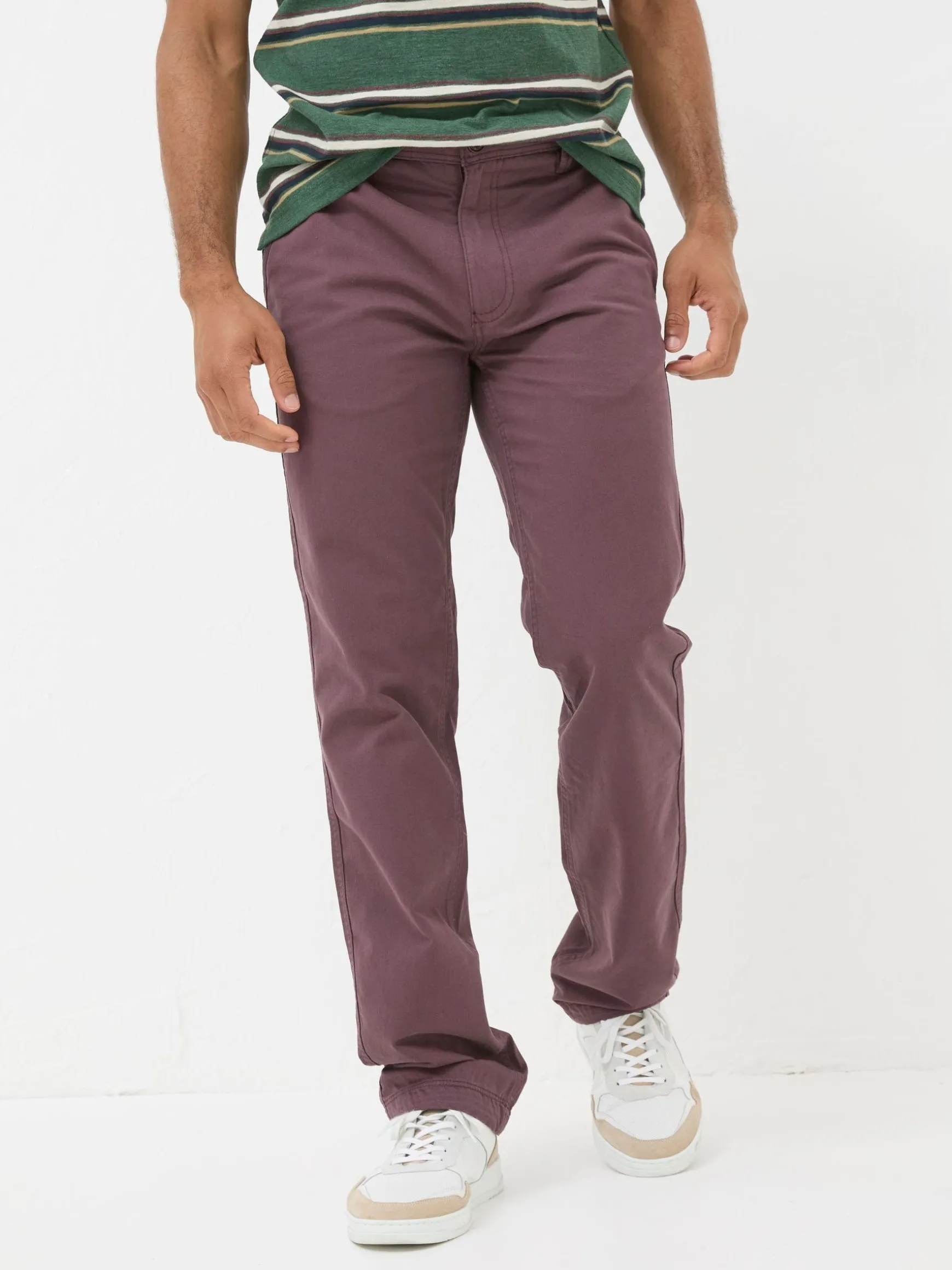 FatFace Modern Coastal Chinos Purple Plum Store