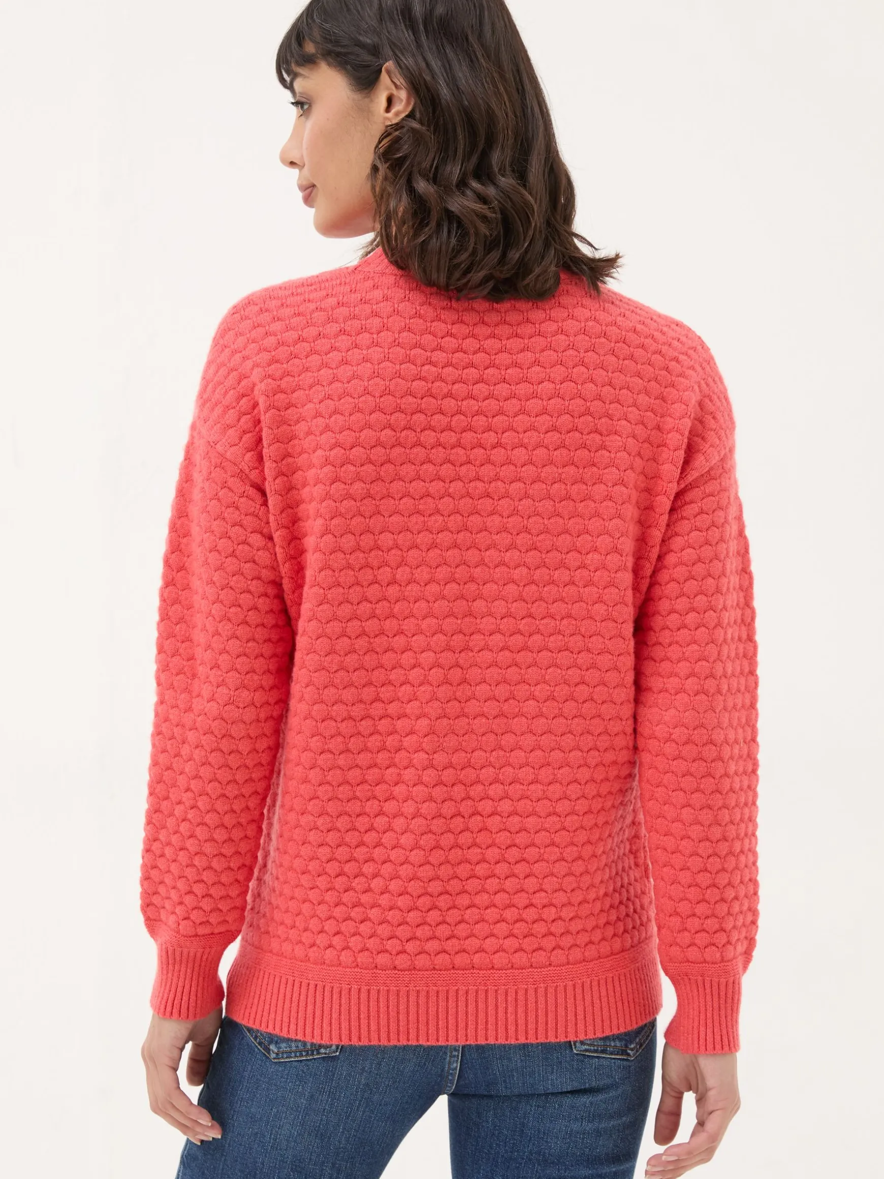 FatFace Ayla Knitted Jumper Red Online