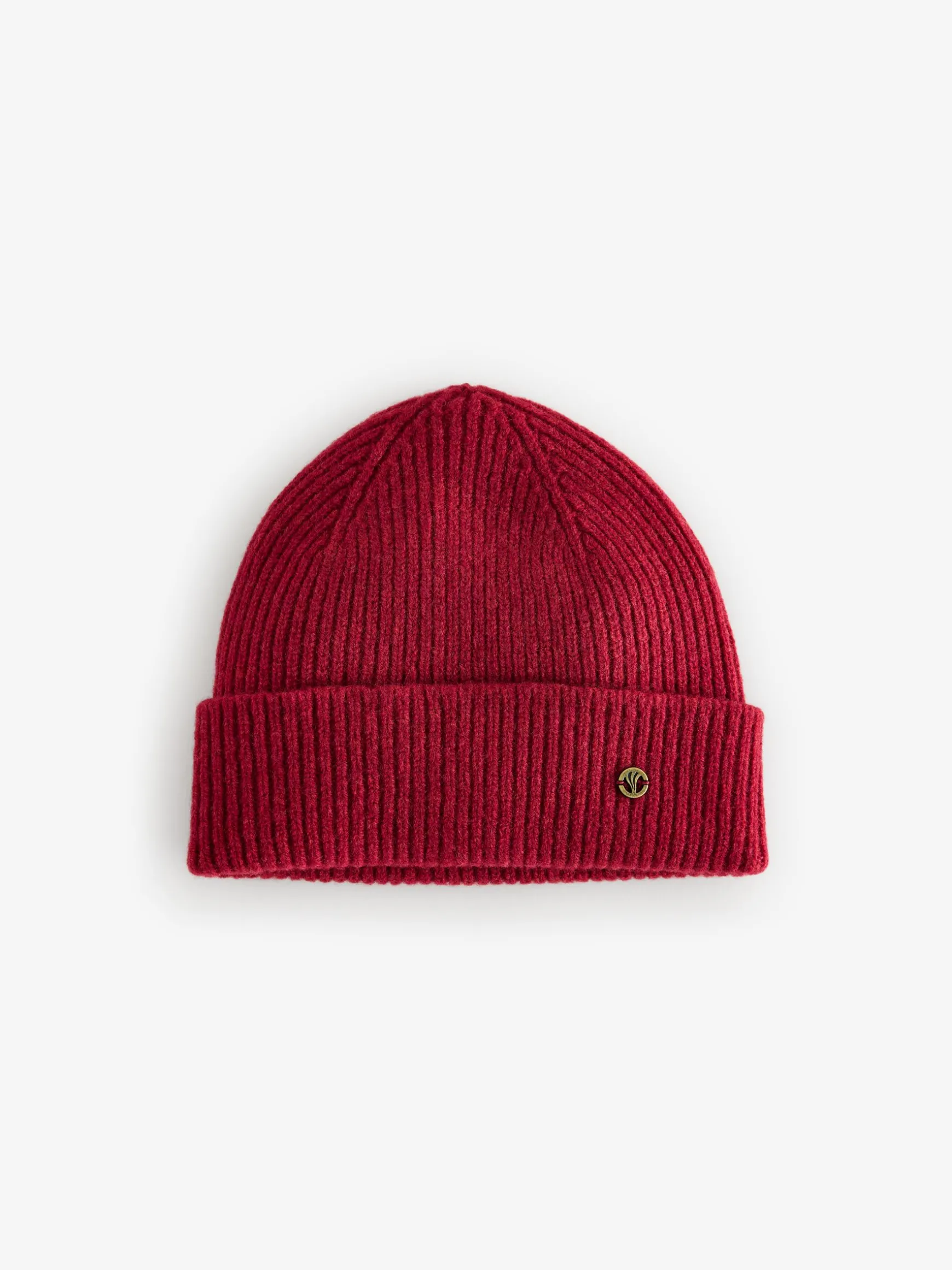 FatFace Lambswool Beanie Hat Red Shop